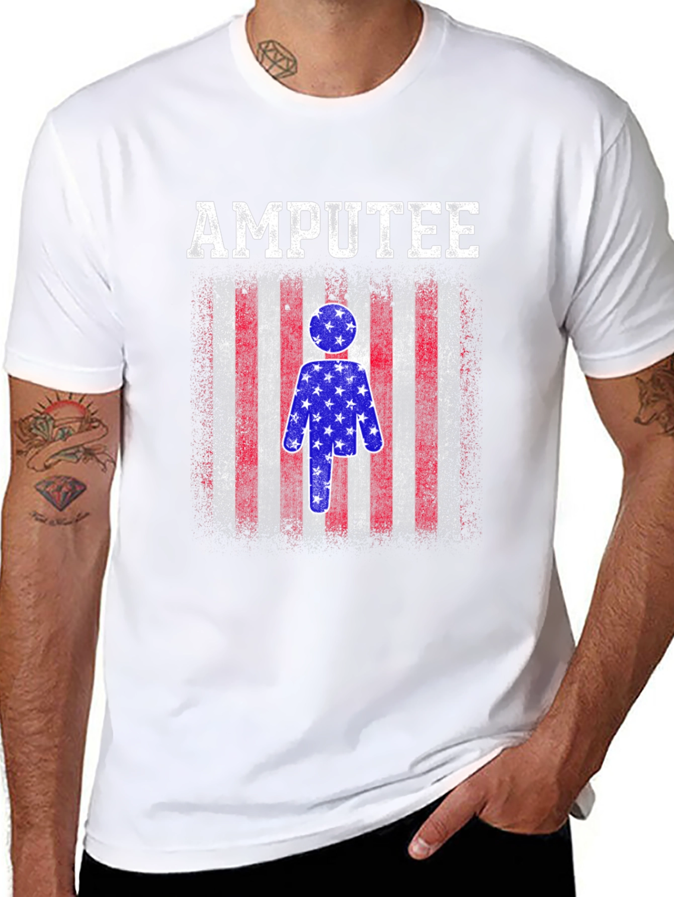 Amputee Patriotic T-Shirt