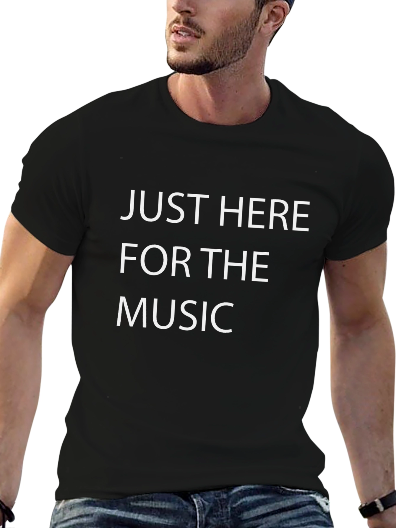 Just Here For The Music Graphic Tee