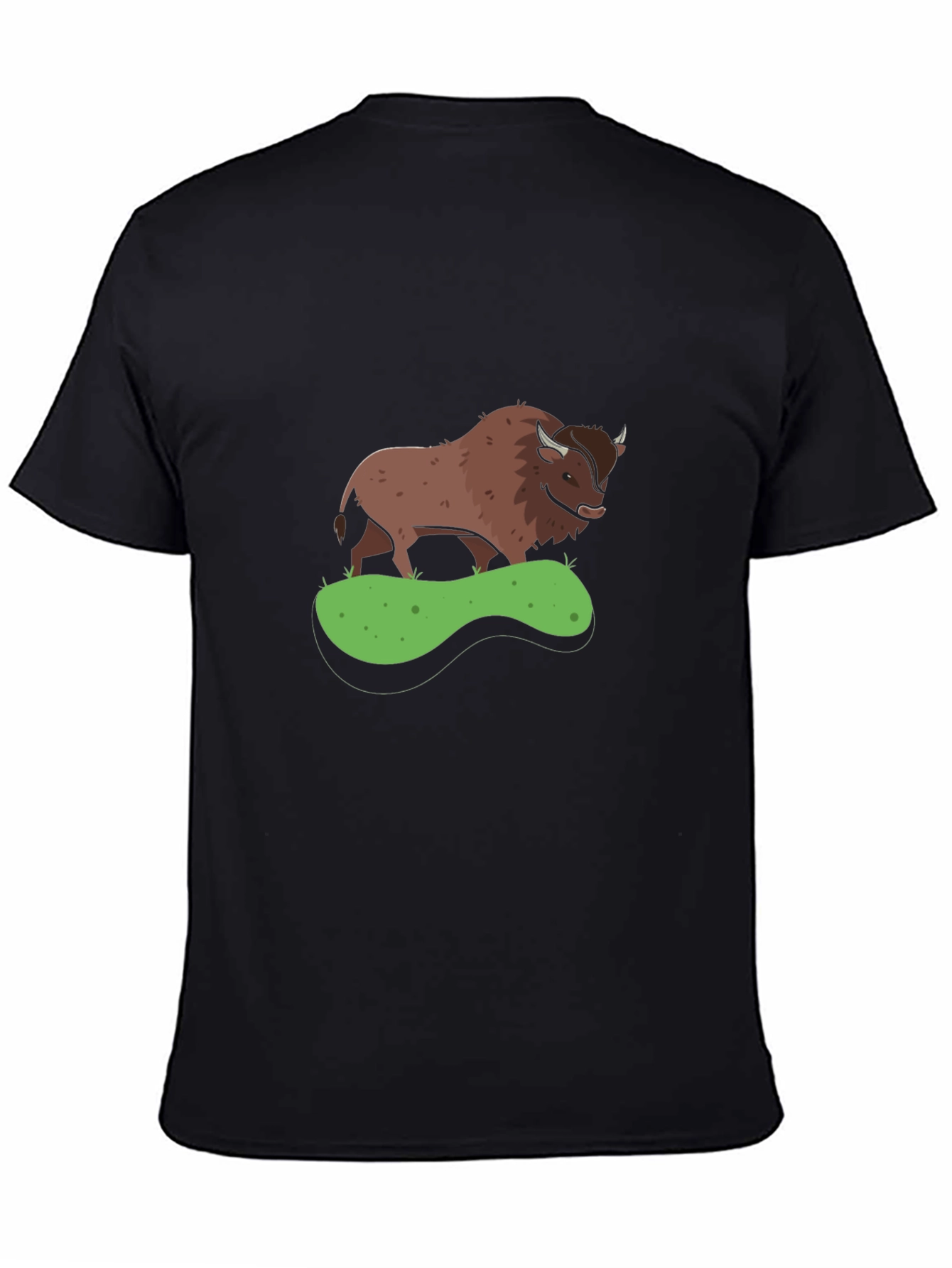 Bison Graphic Tee - Black Casual Shirt