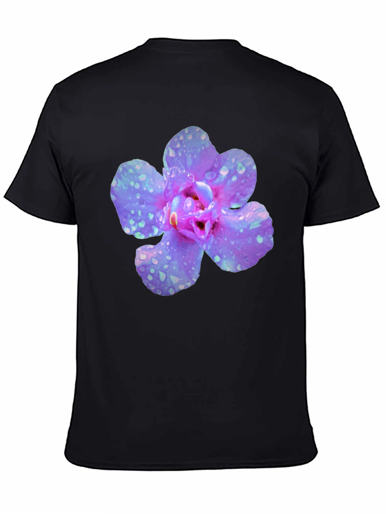 Floral Black T-Shirt for Men