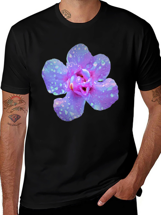 Floral Black T-Shirt for Men