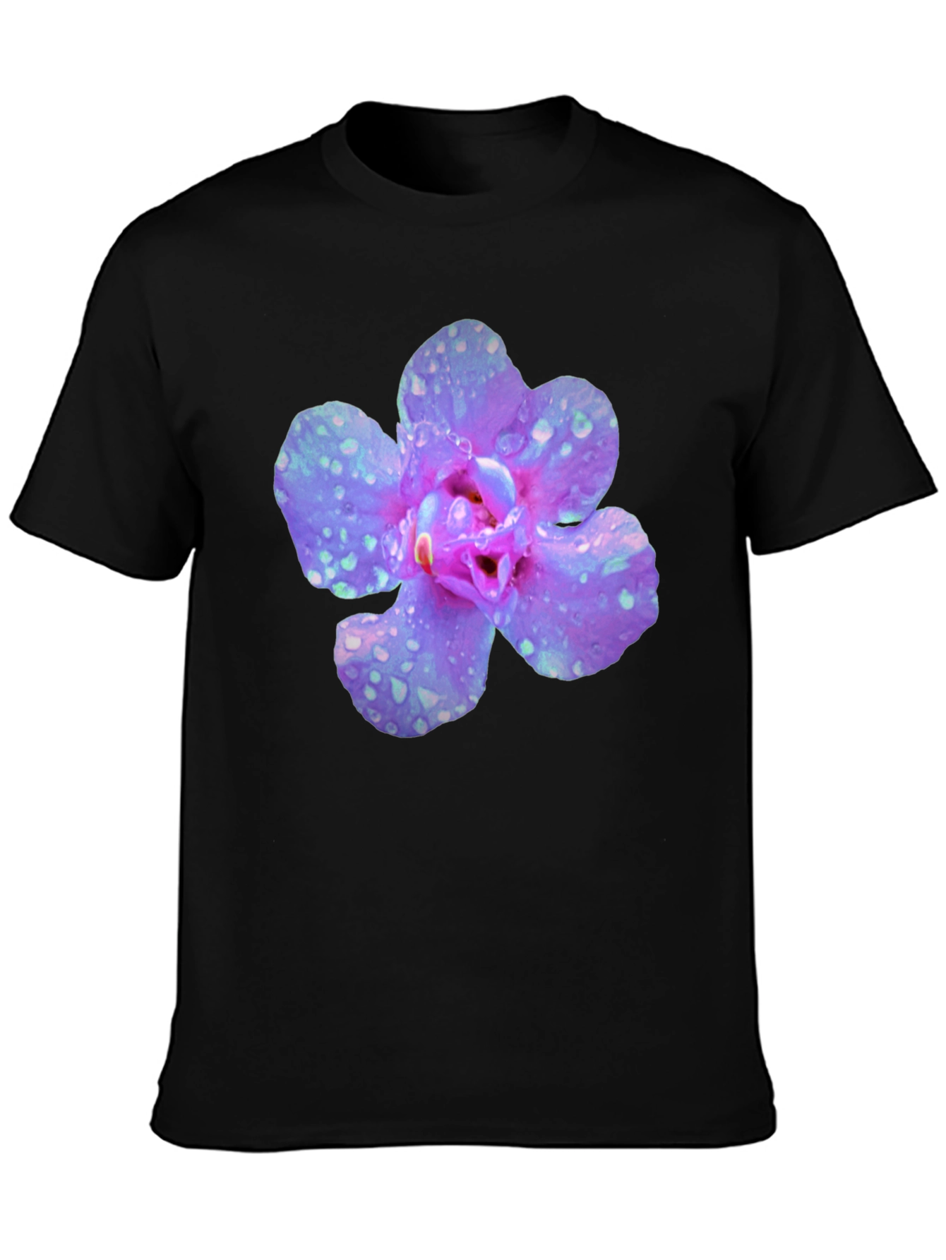 Floral Black T-Shirt for Men