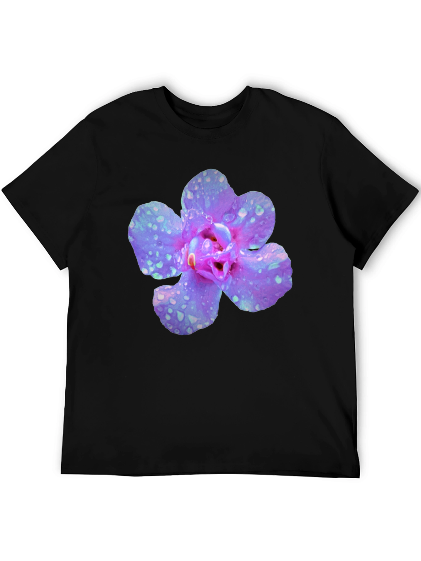 Floral Black T-Shirt for Men