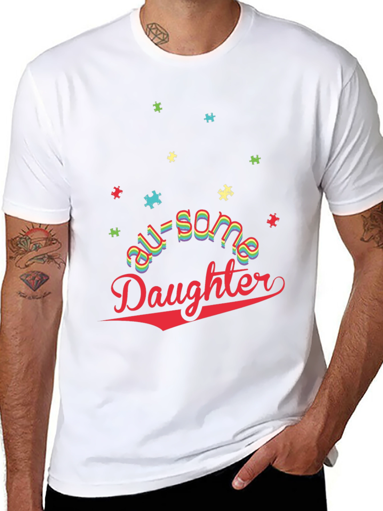 Awesome Daughter Autism Awareness T-Shirt