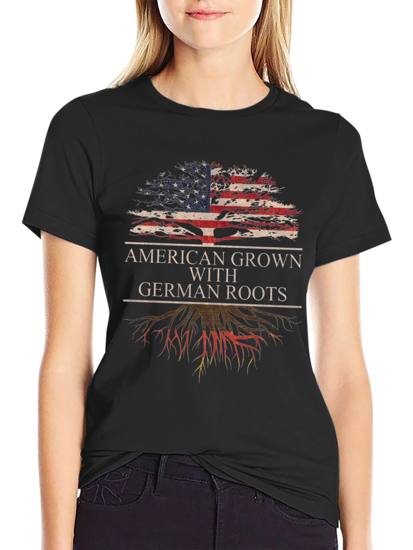 American Grown with German Roots Tee
