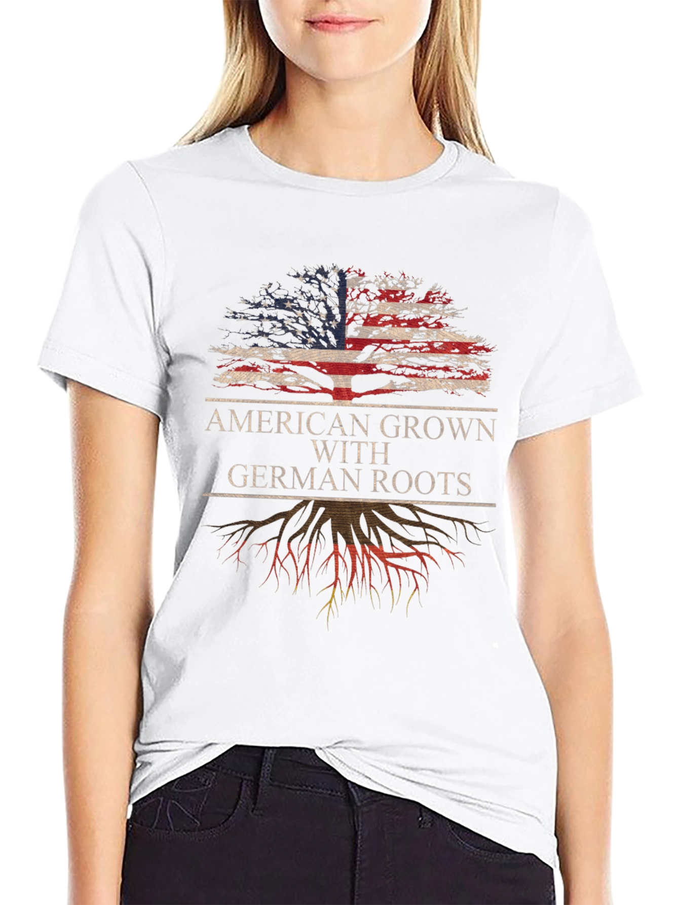 American Grown with German Roots Tee
