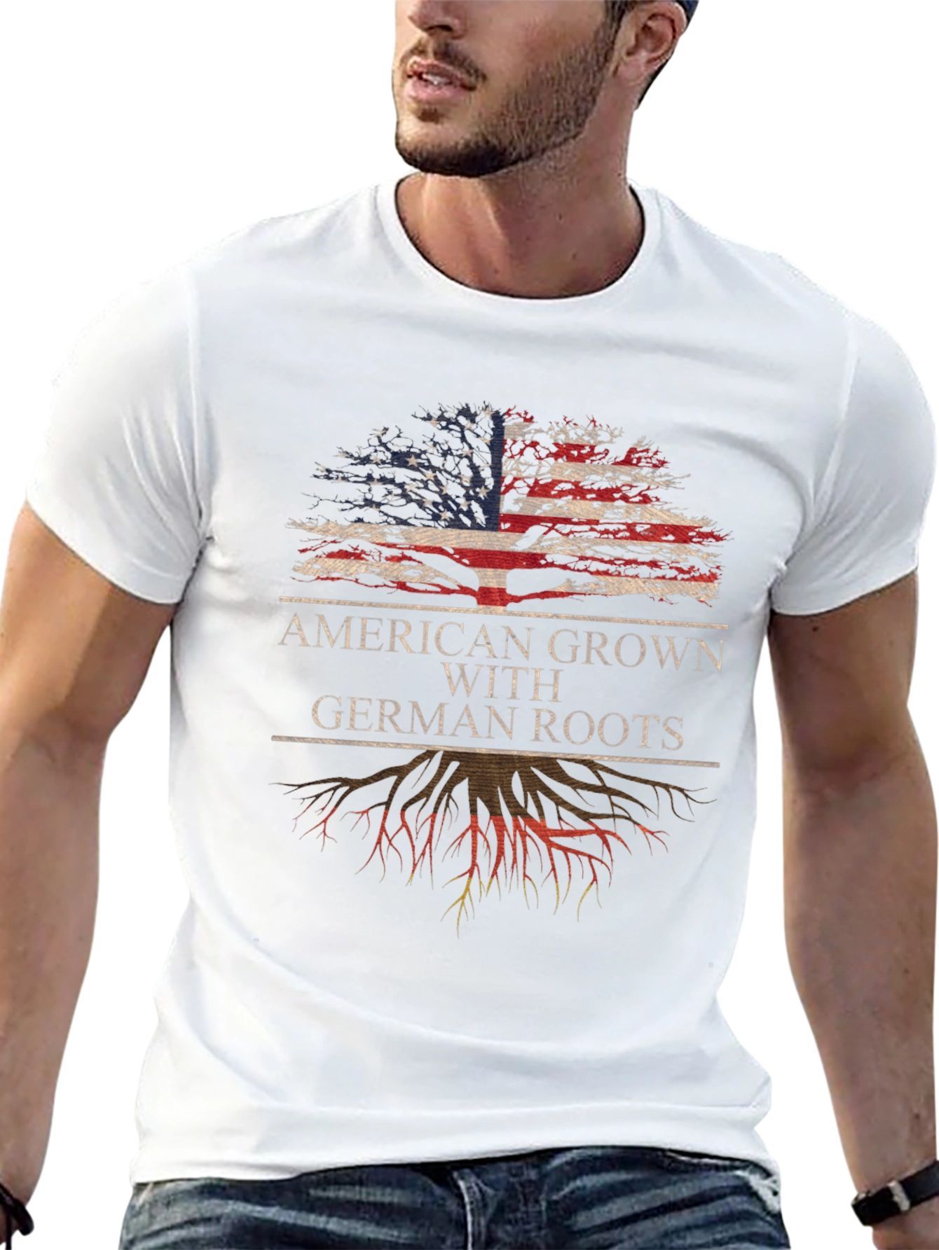 American Grown with German Roots Tee