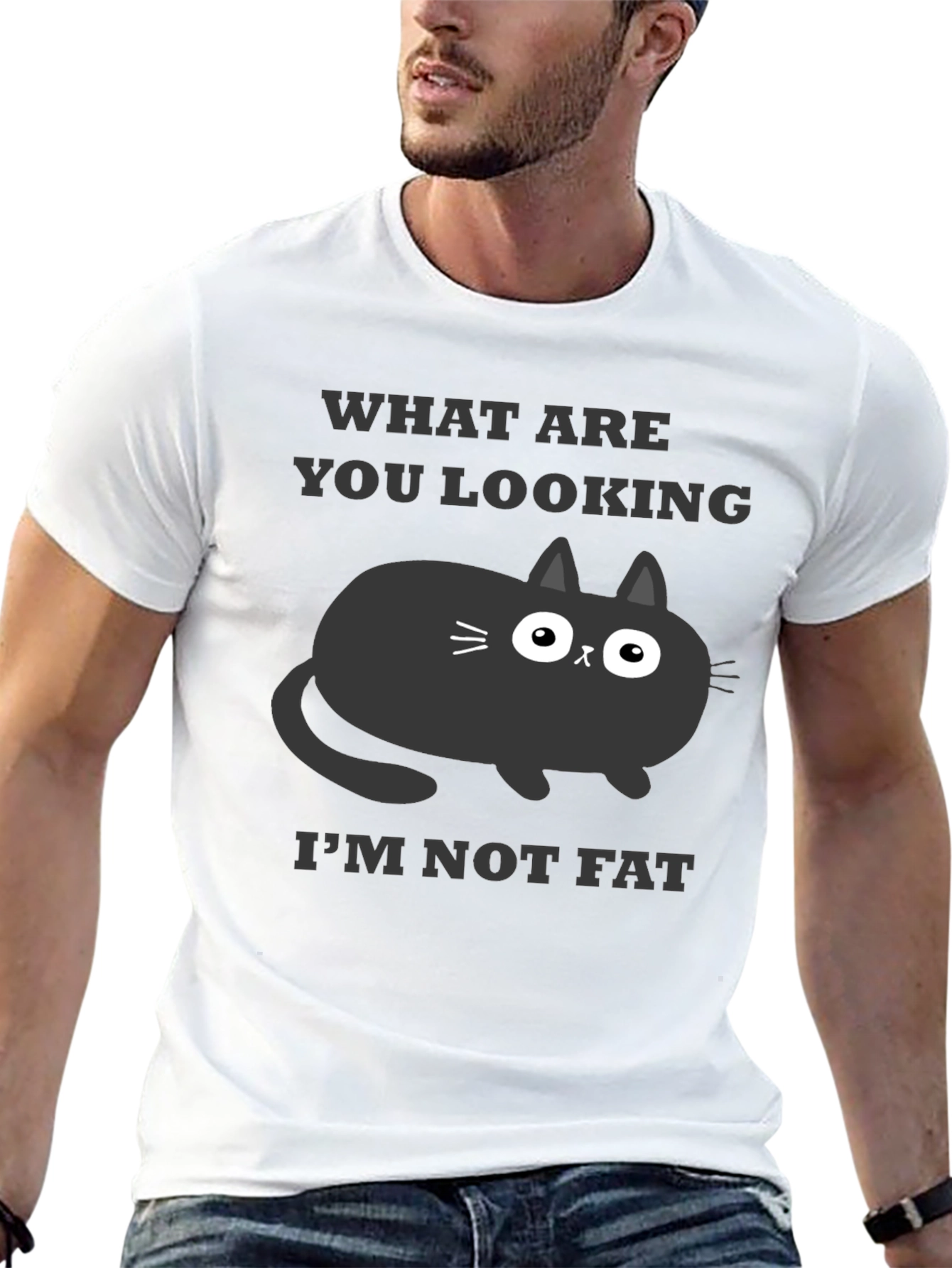 Funny Cat T-Shirt - What Are You Looking At?