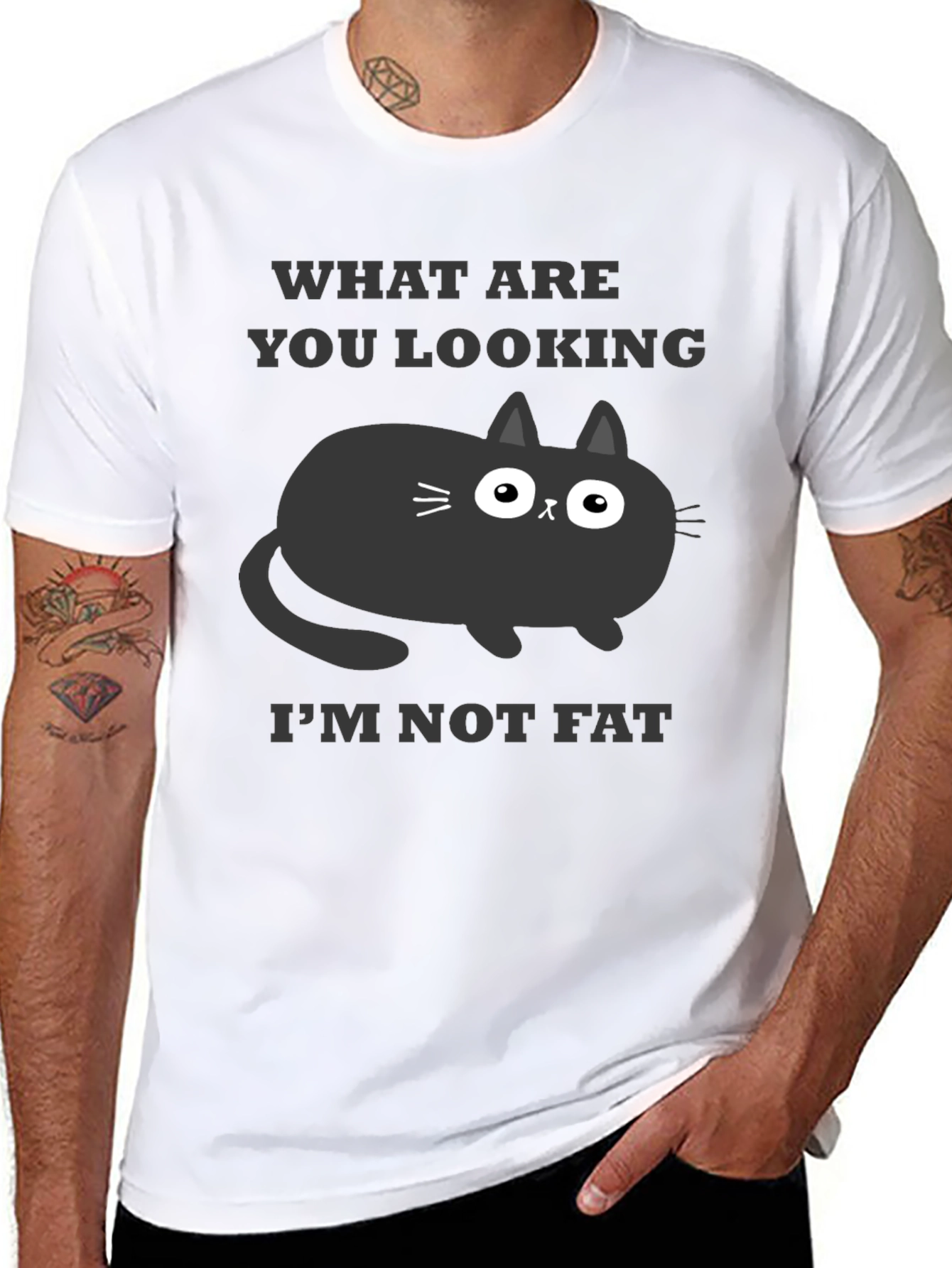 Funny Cat T-Shirt - What Are You Looking At?
