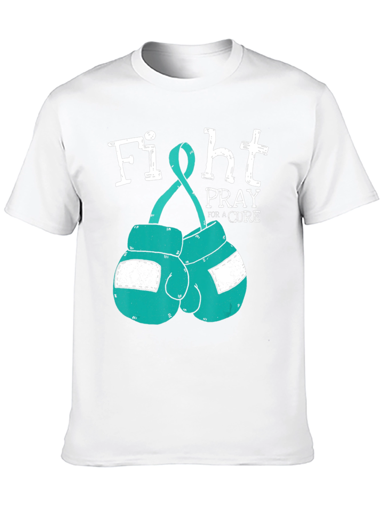 Fight Pray Cure Boxing Gloves T-Shirt