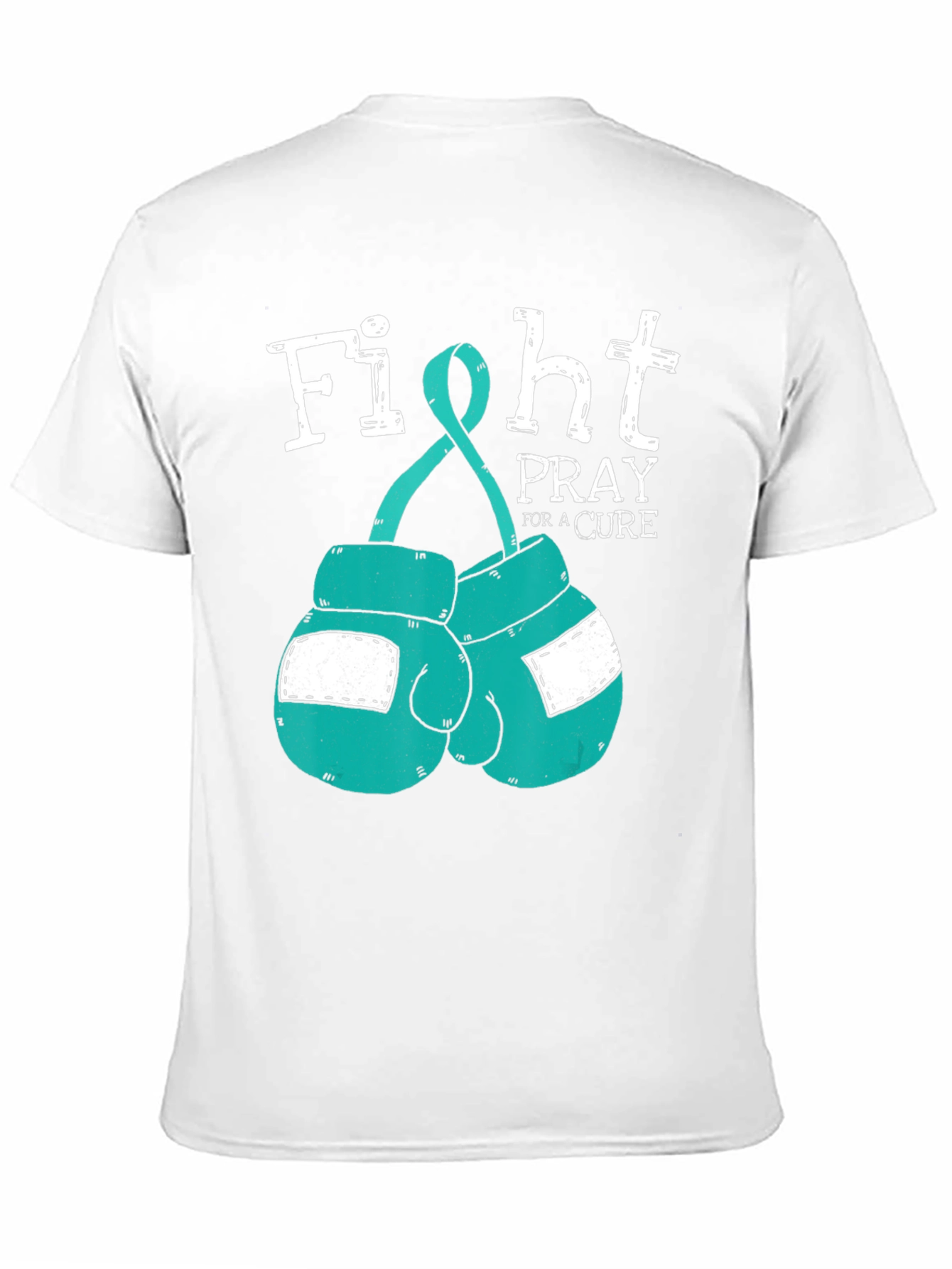 Fight Pray Cure Boxing Gloves T-Shirt