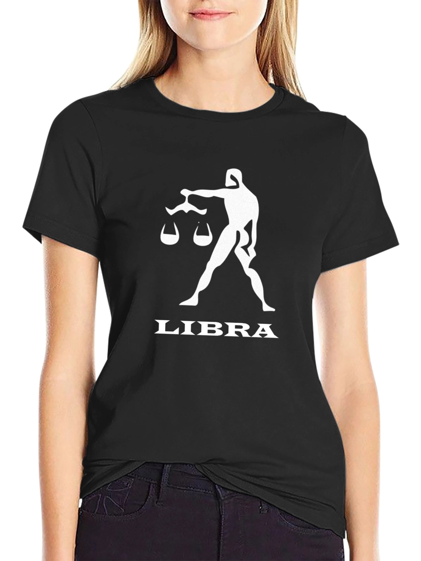 Libra Zodiac Sign T-Shirt - Black Graphic Tee