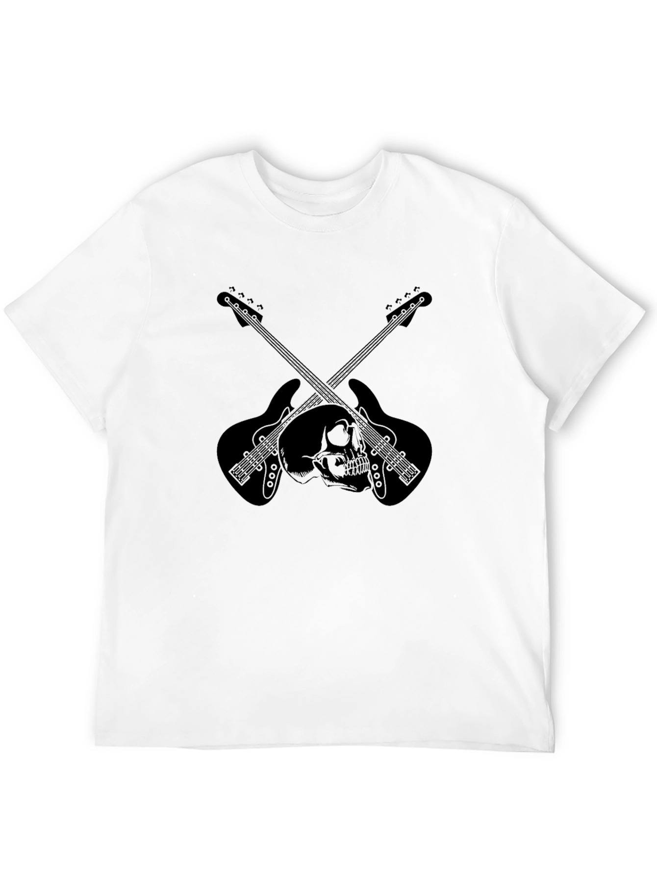 Skull & Guitar Graphic Tee - Rocker Style