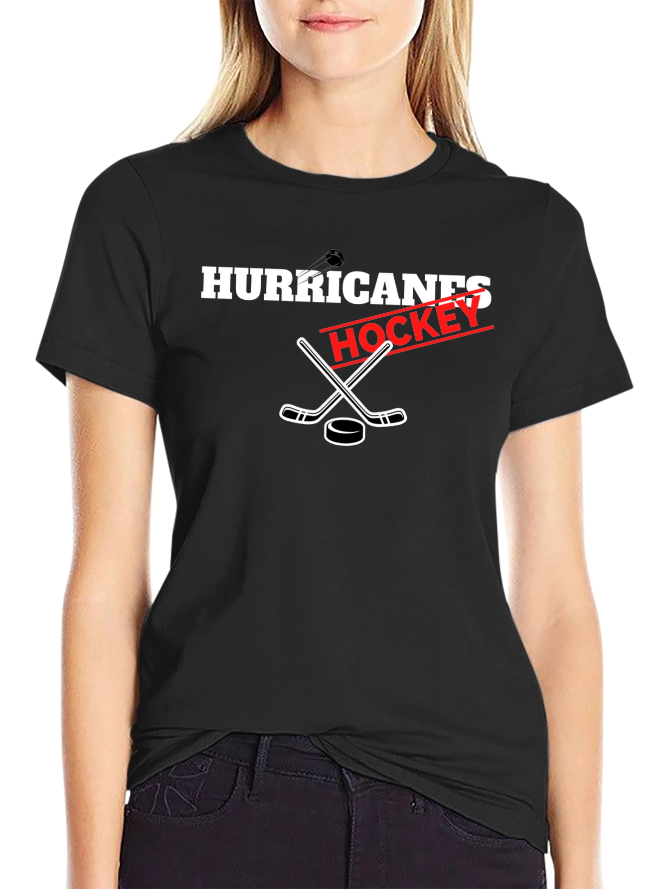 Hurricanes Hockey T-Shirt - Black Cotton Tee
