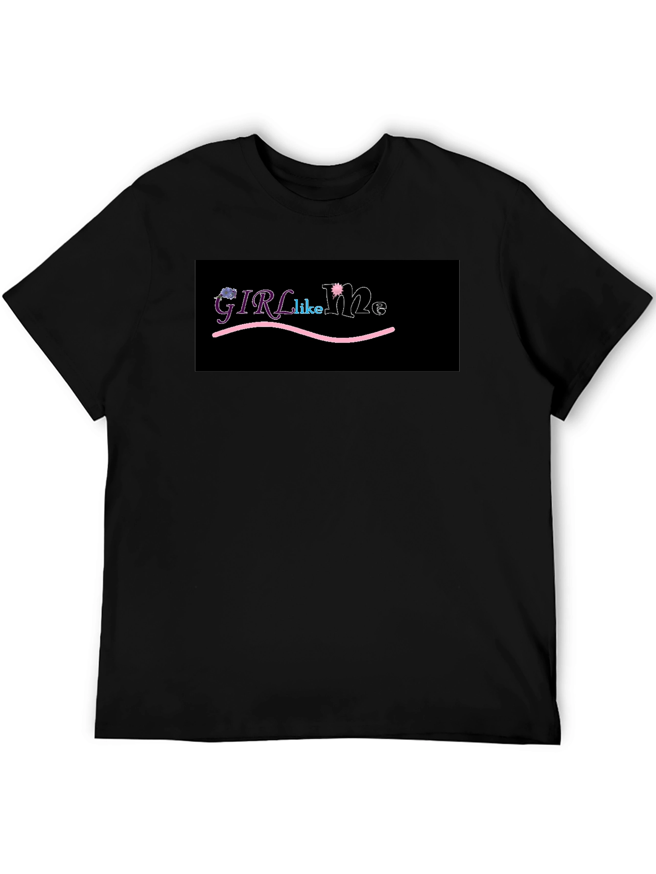 Girl Like Me Graphic Tee - Black Cotton T-Shirt