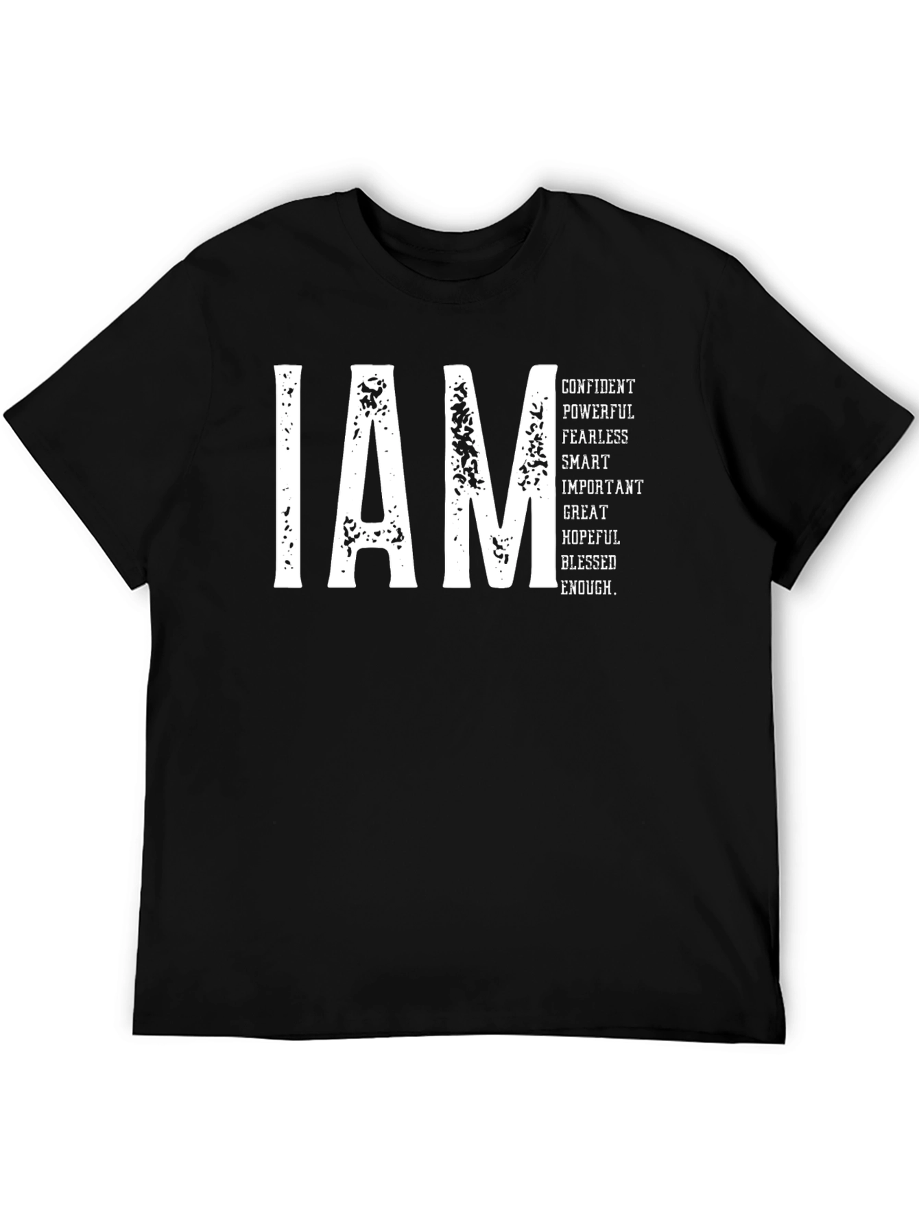 I AM Confident Graphic T-Shirt - Black