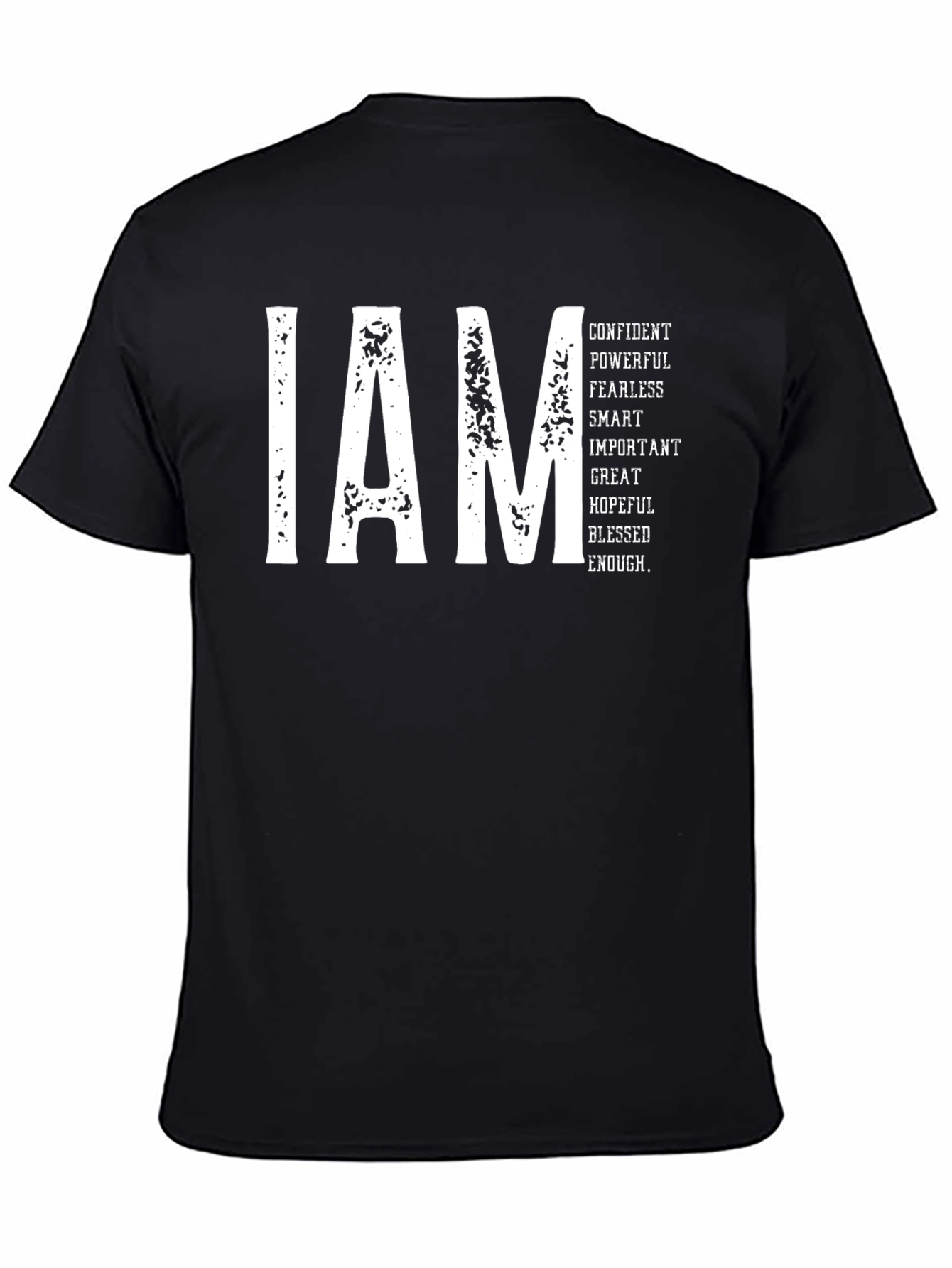 I AM Confident Graphic T-Shirt - Black