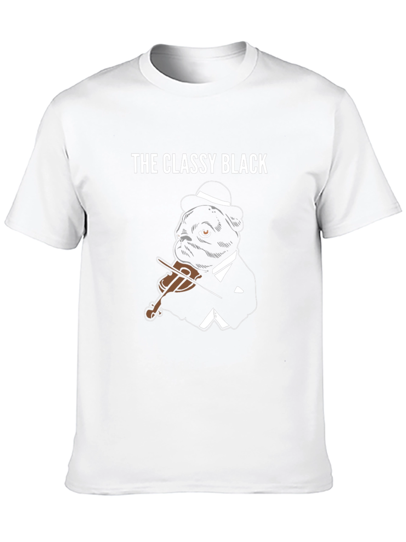 The Classy Black Pug T-Shirt