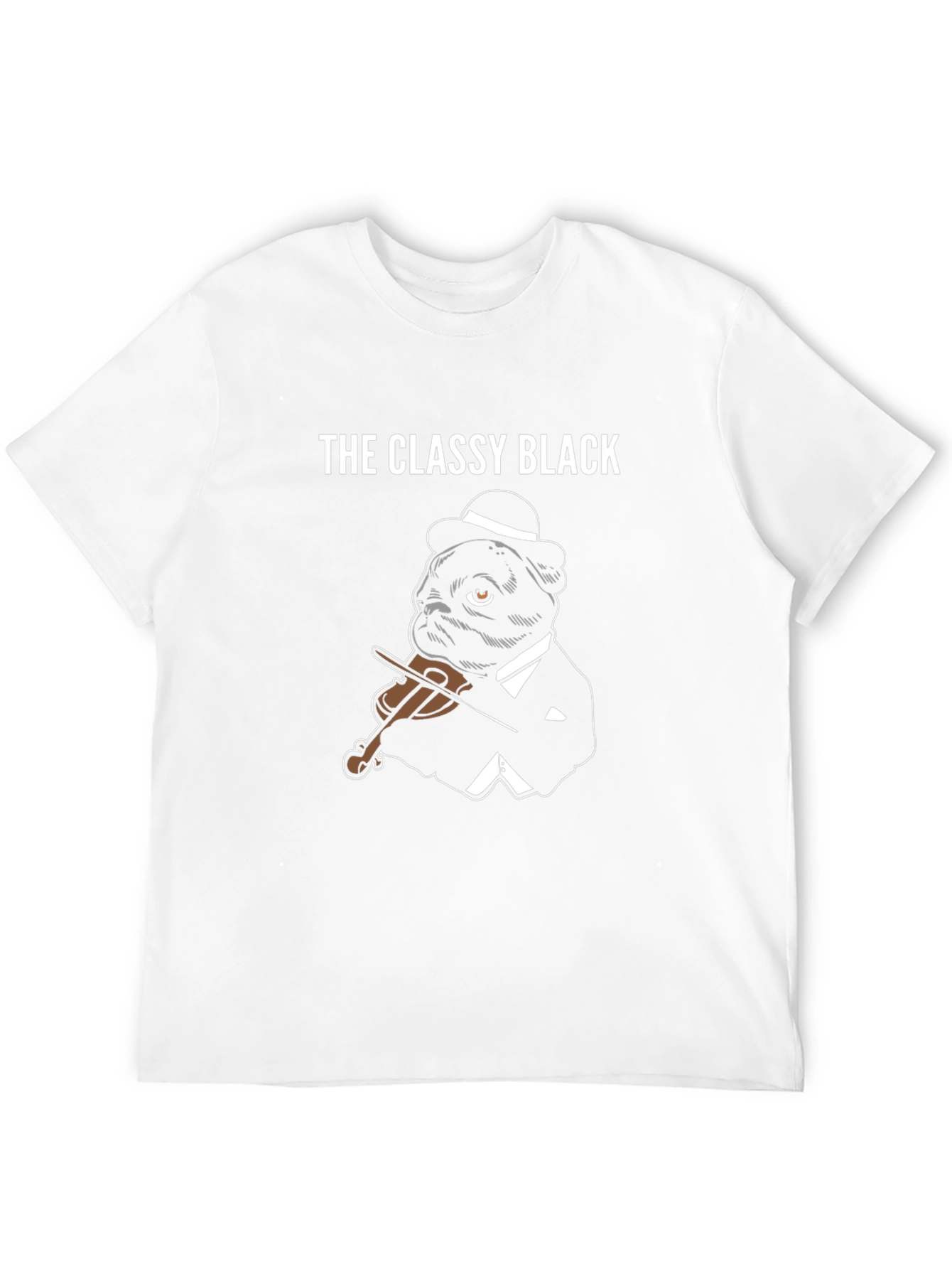 The Classy Black Pug T-Shirt