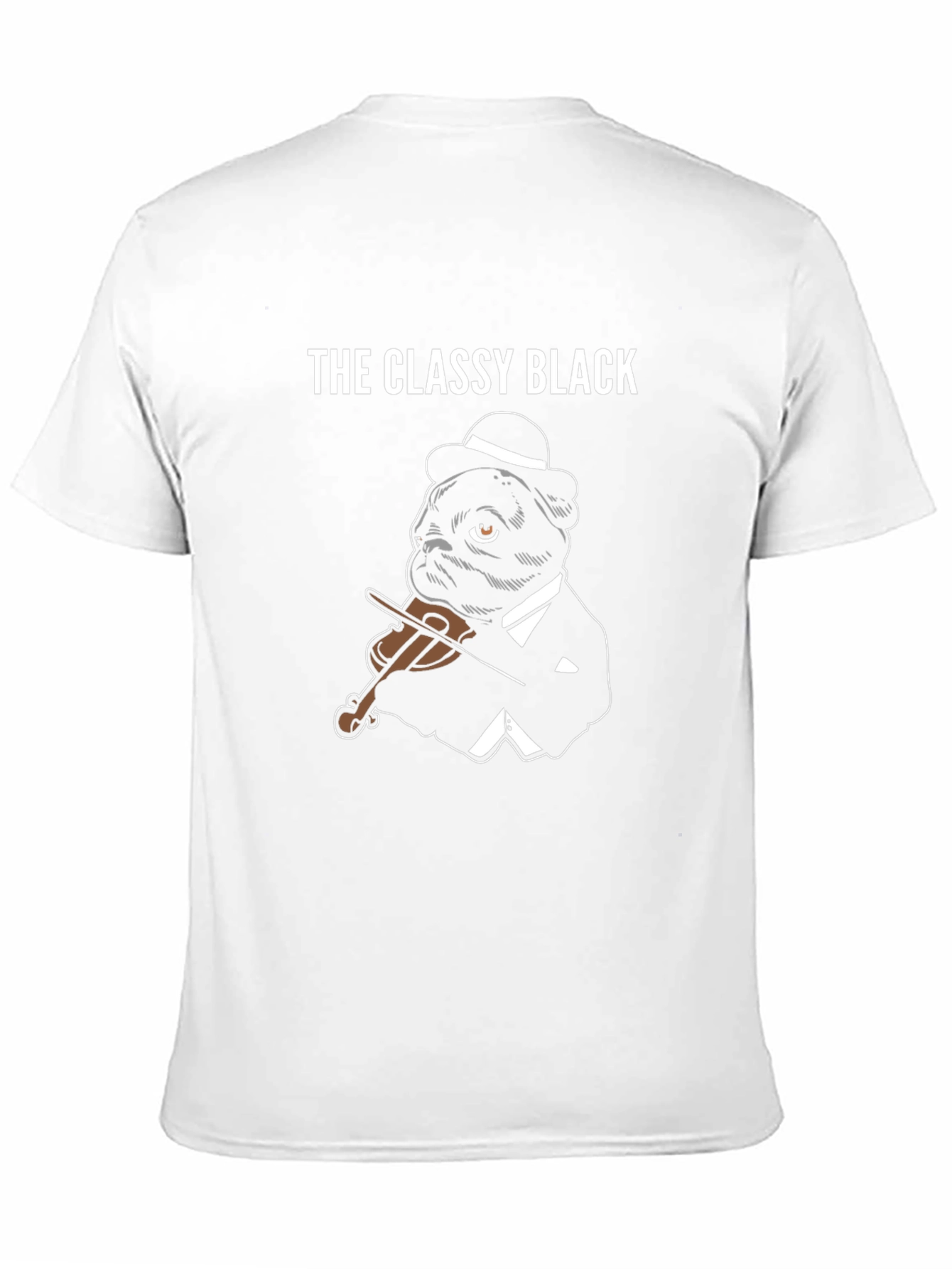 The Classy Black Pug T-Shirt