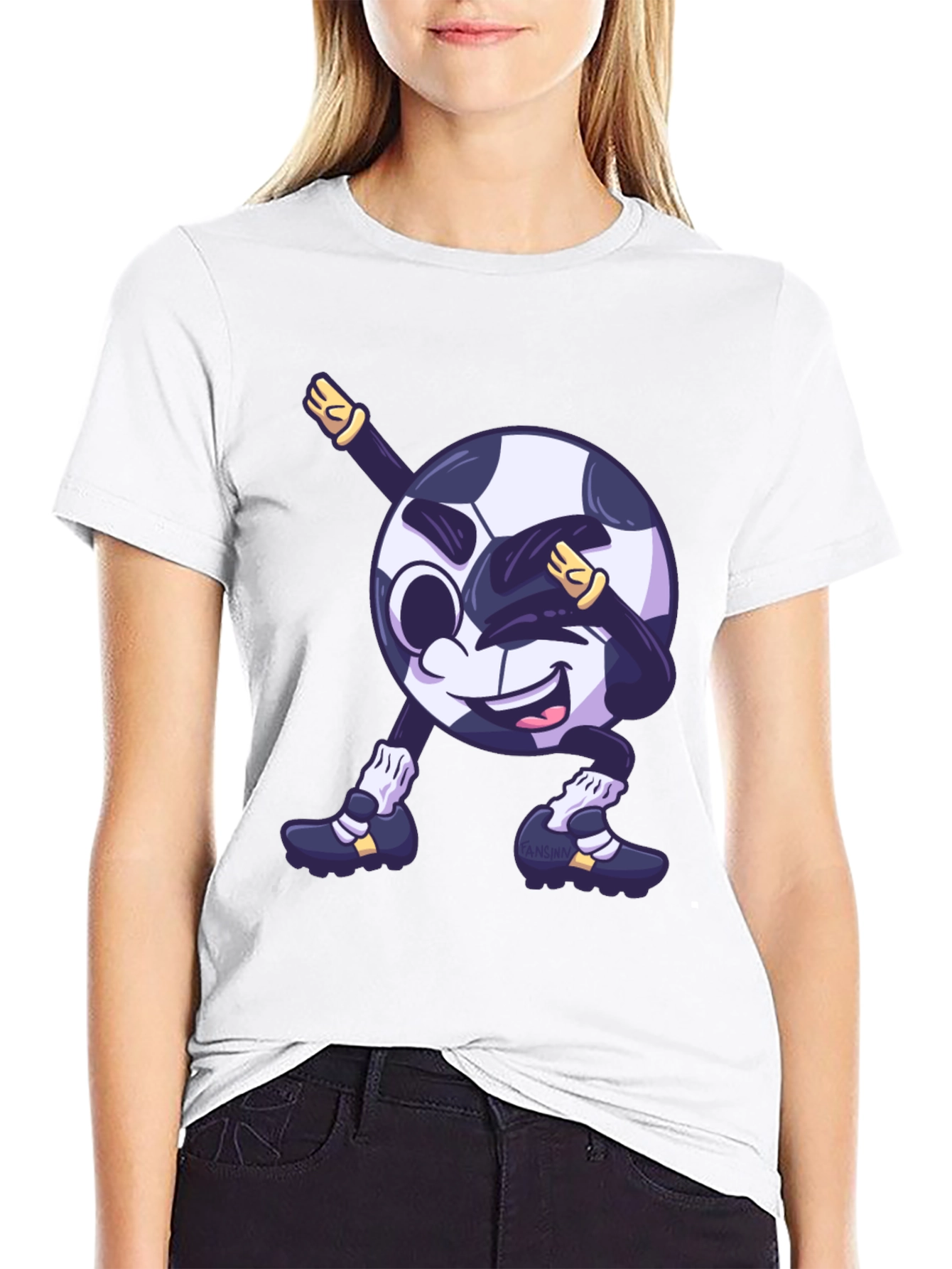 Soccer Ball Dabbing Graphic T-Shirt