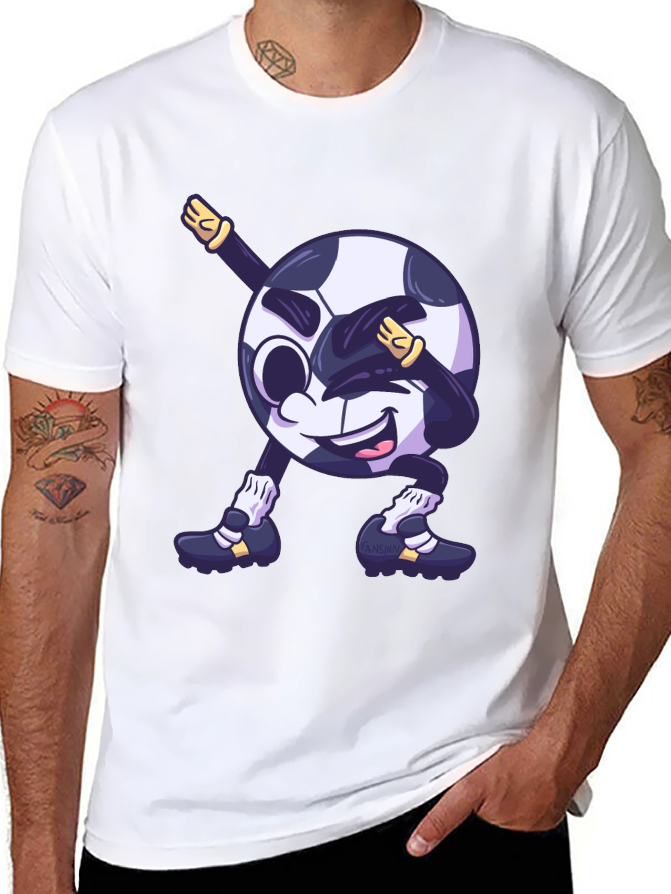 Soccer Ball Dabbing Graphic T-Shirt