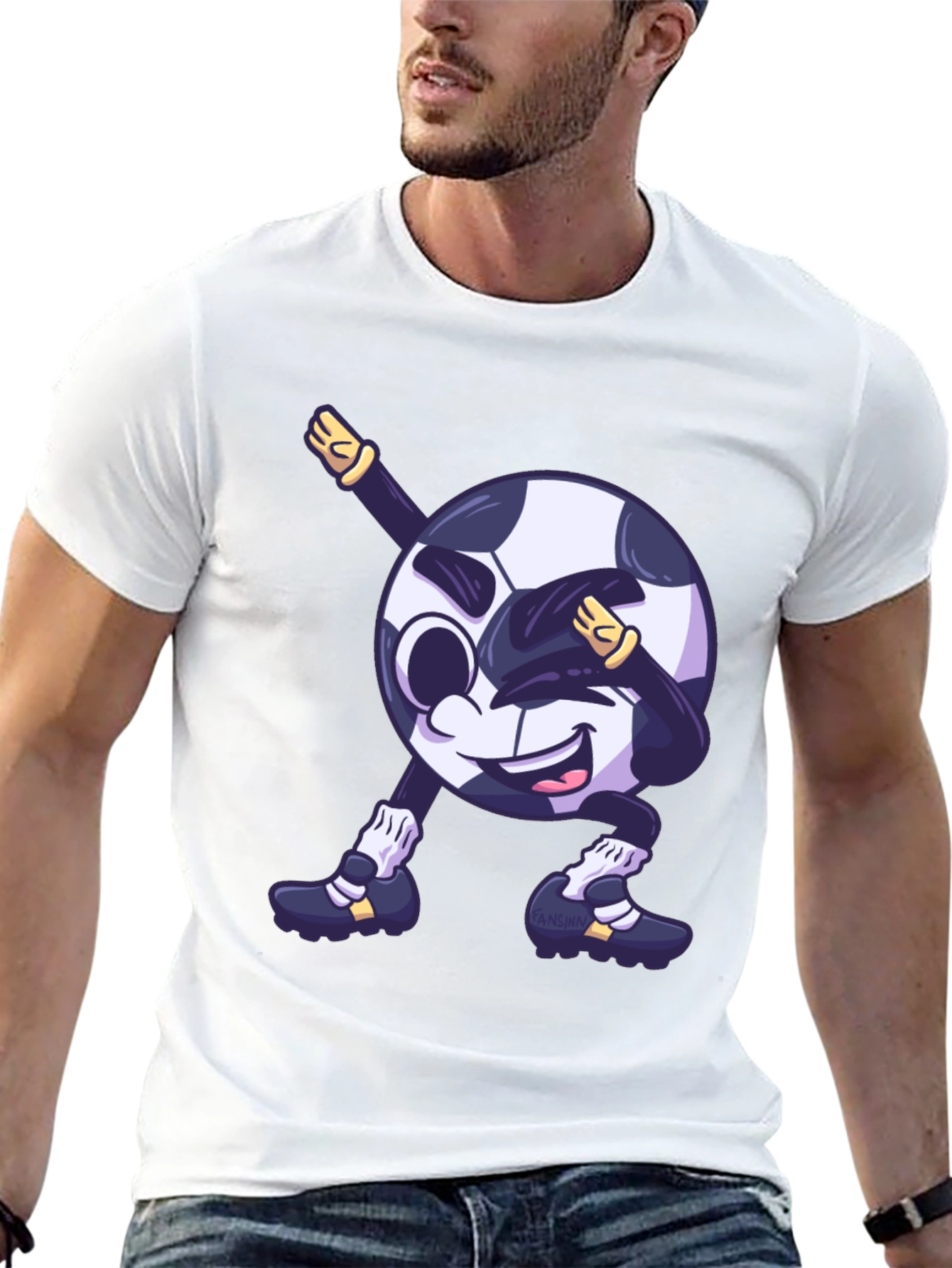 Soccer Ball Dabbing Graphic T-Shirt