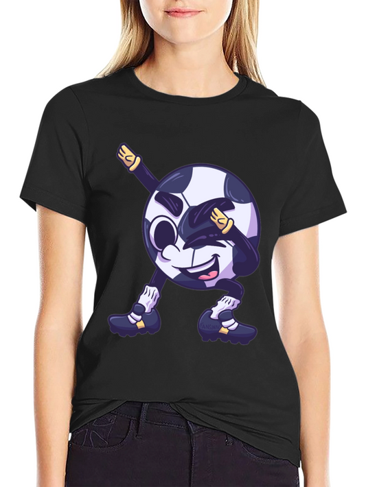 Soccer Ball Dabbing Graphic T-Shirt