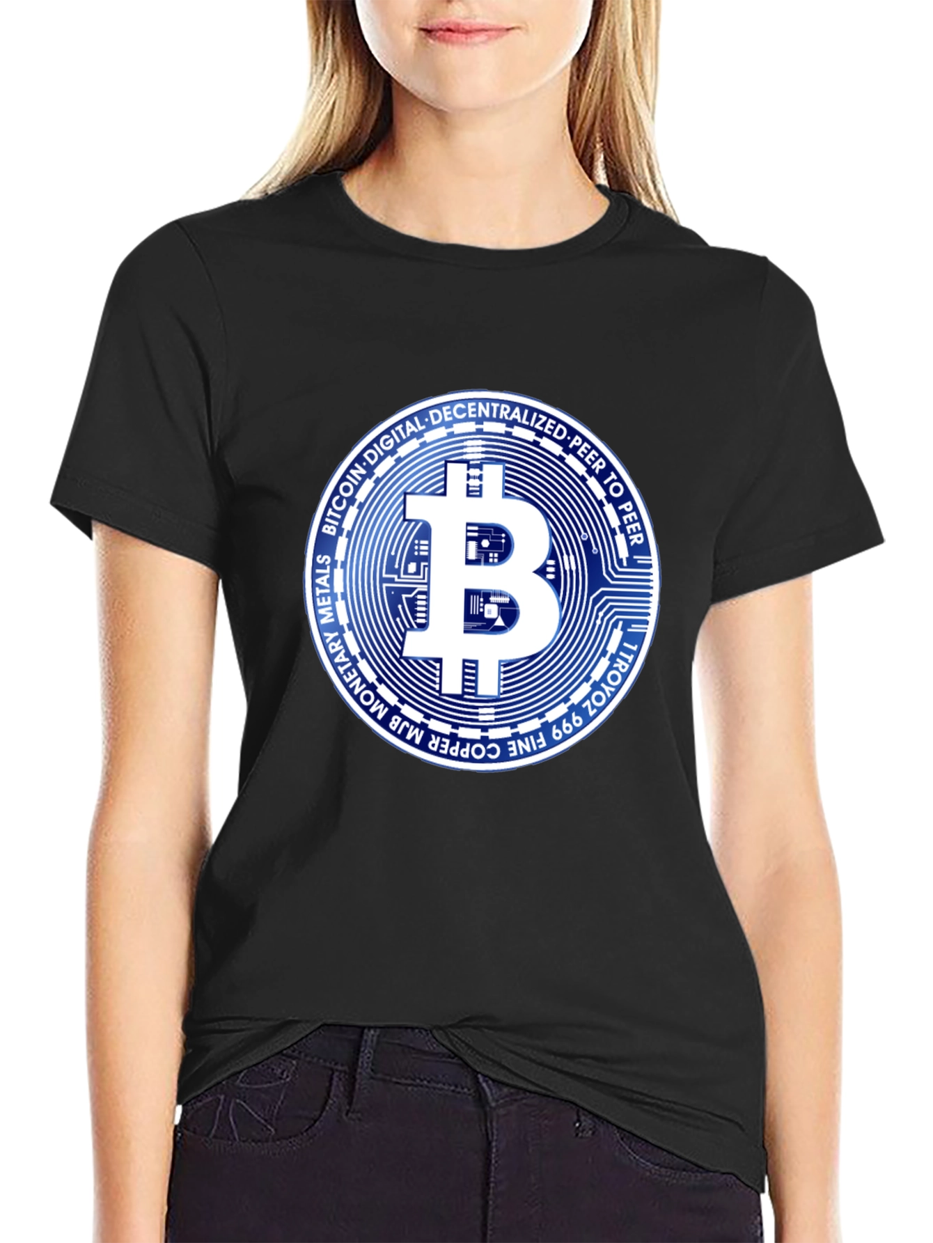 Bitcoin Crypto Black T-Shirt
