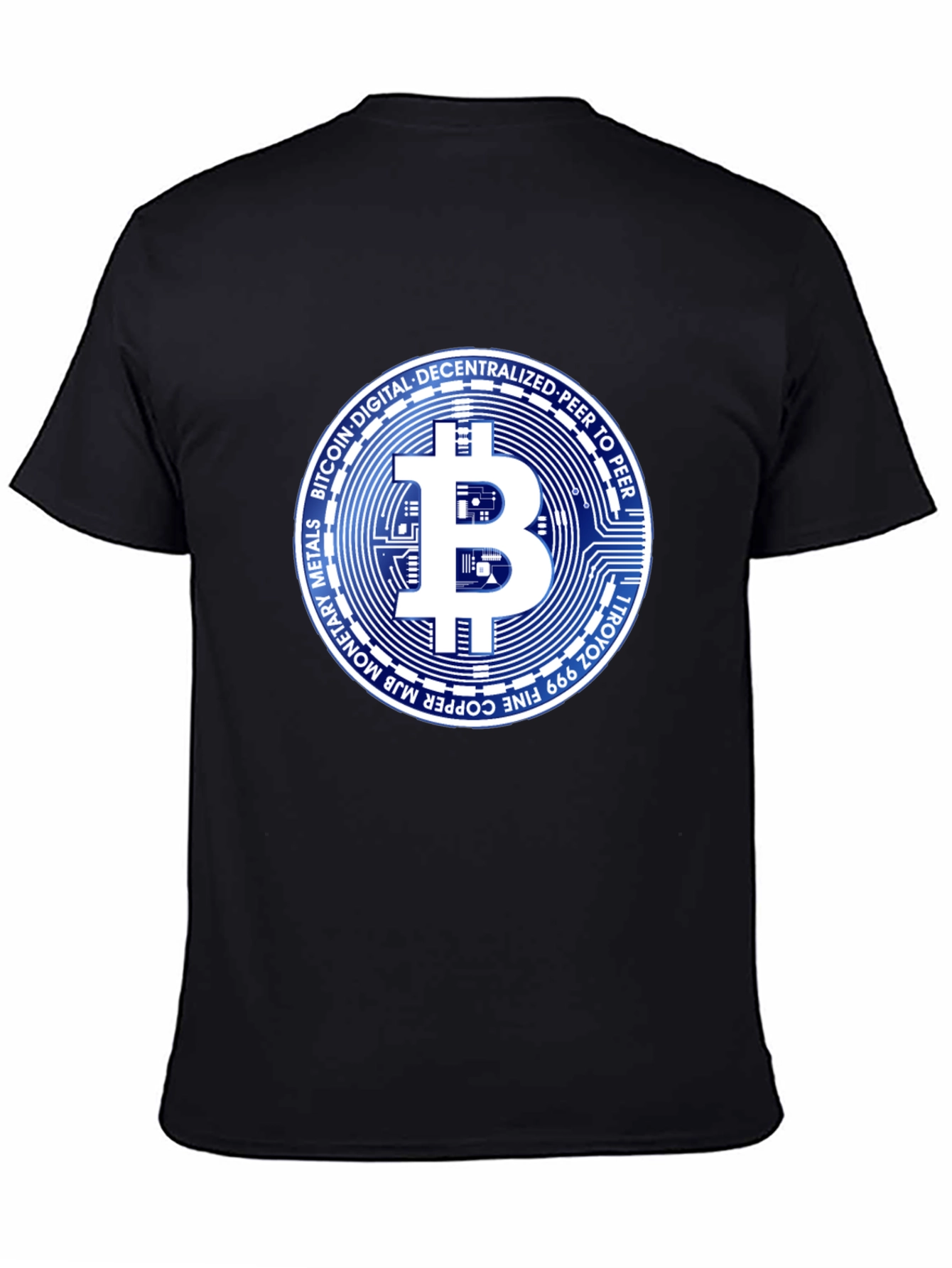Bitcoin Crypto Black T-Shirt