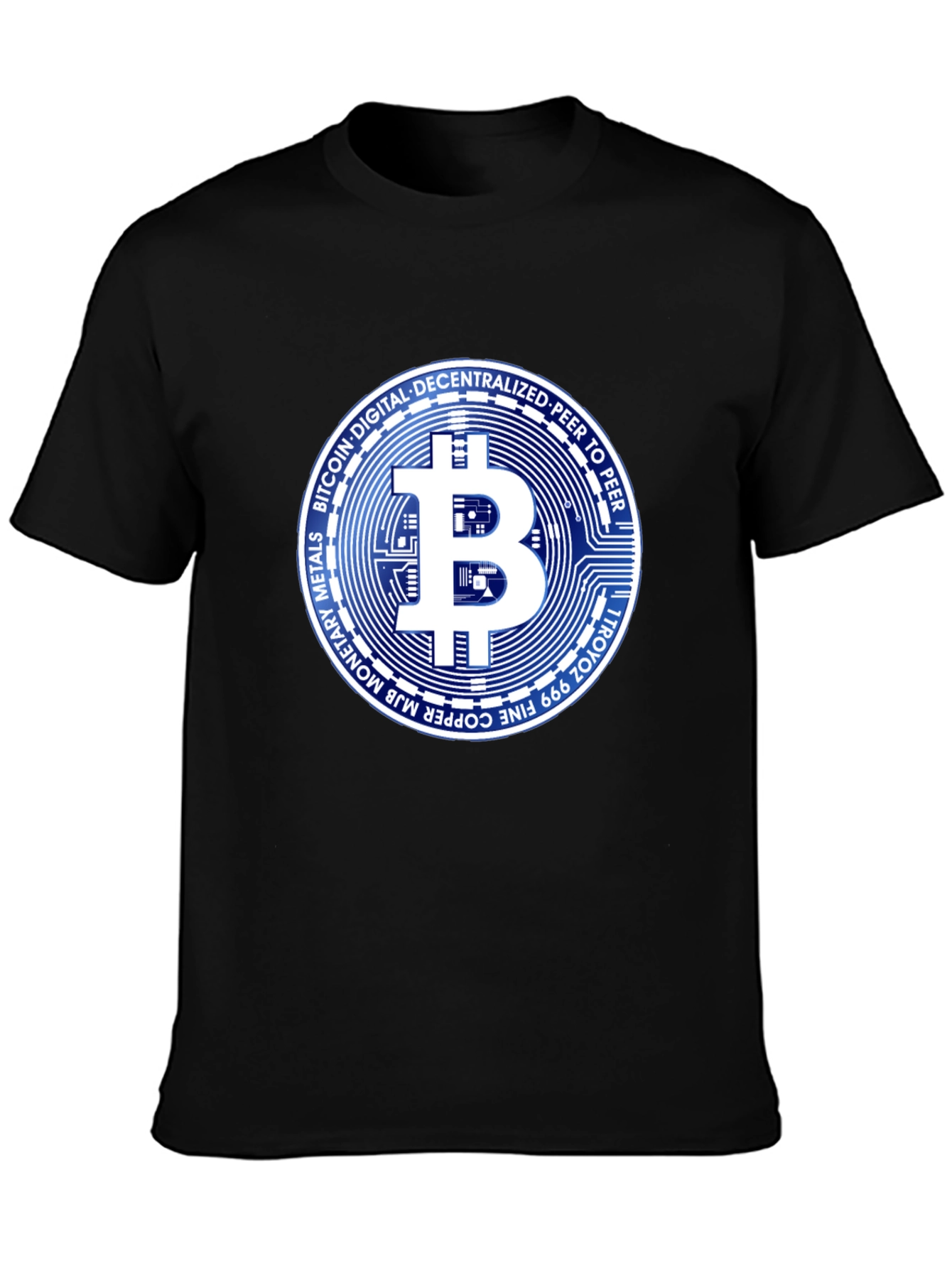 Bitcoin Crypto Black T-Shirt