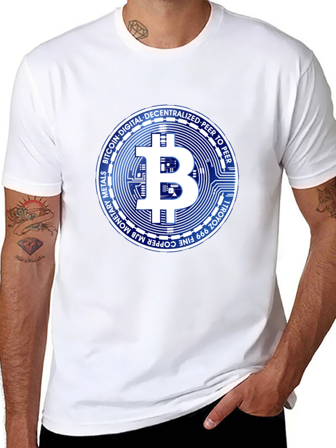 Bitcoin Crypto Black T-Shirt