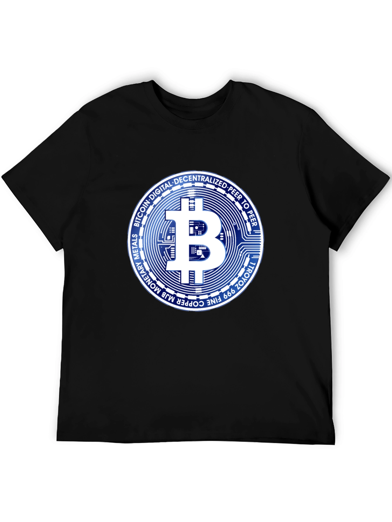 Bitcoin Crypto Black T-Shirt