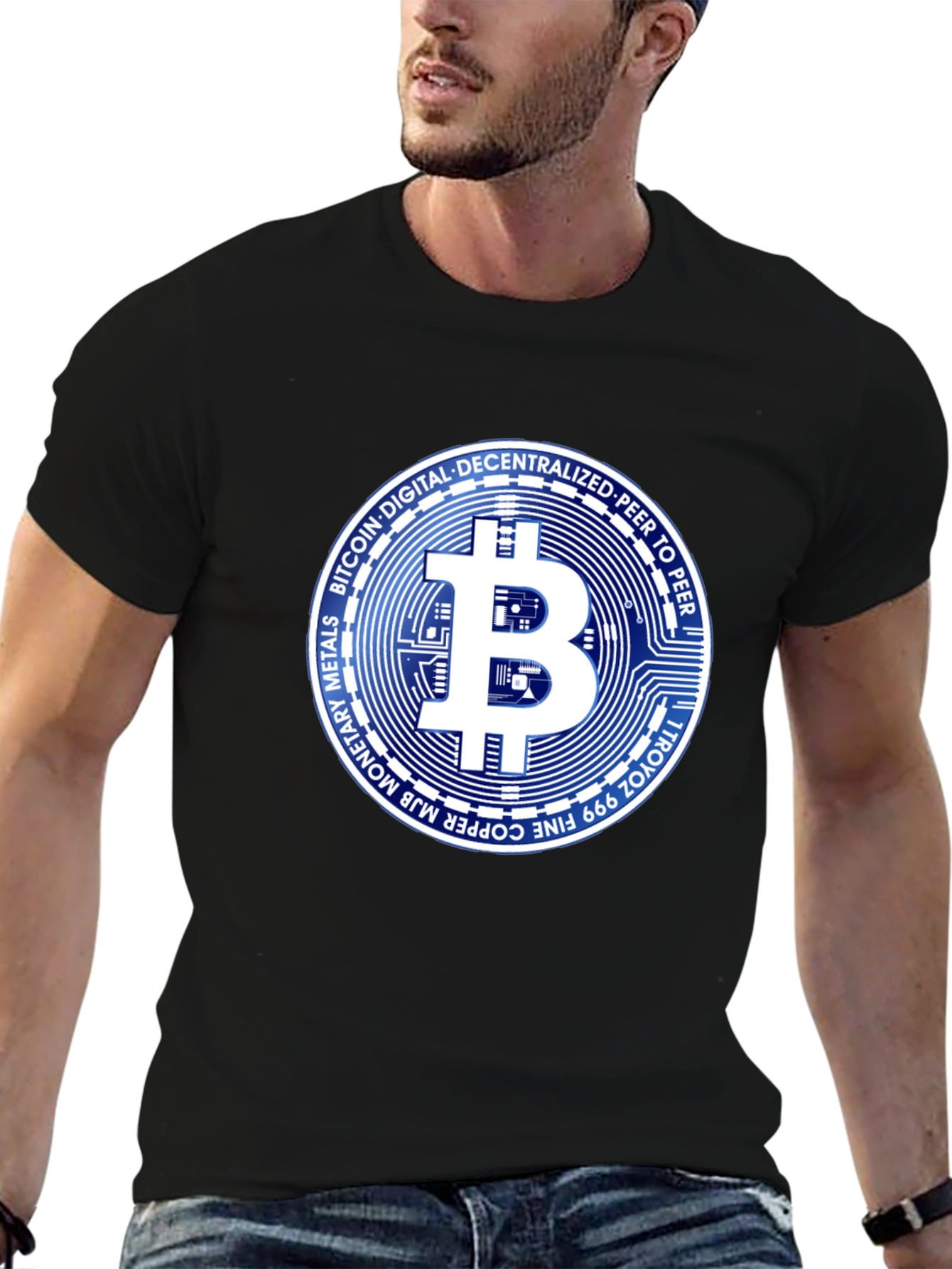 Bitcoin Crypto Black T-Shirt