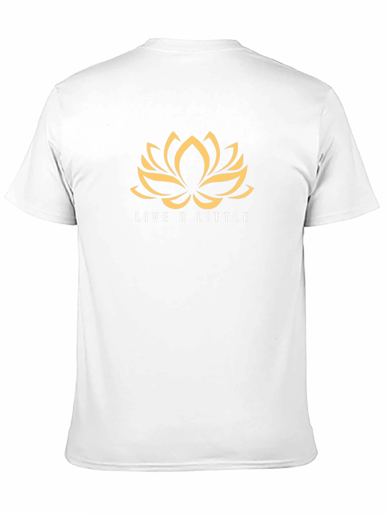 Live a Little Black Graphic Tee with Lotus