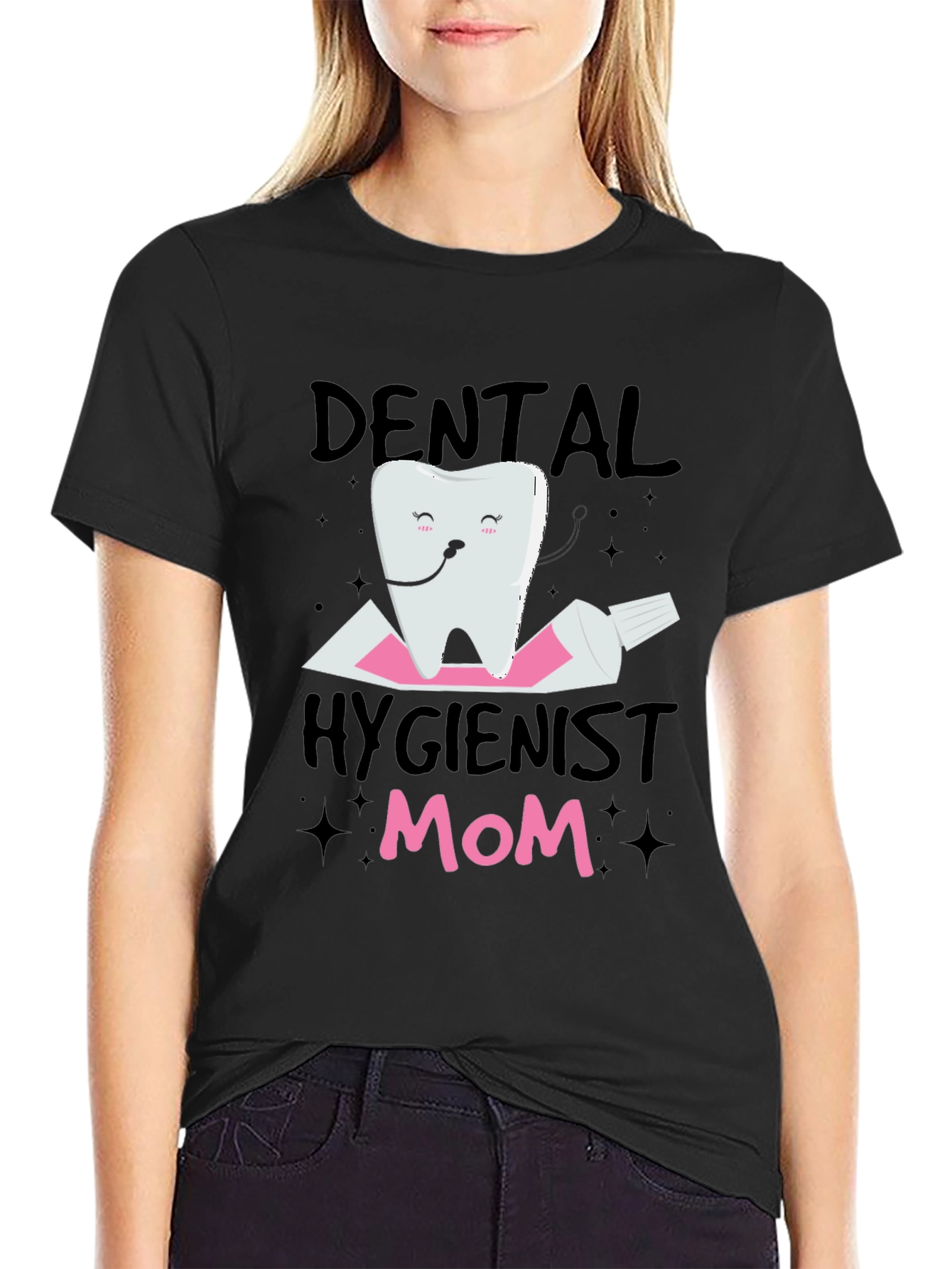 Dental Hygienist Mom T-Shirt - Cute Tooth Design