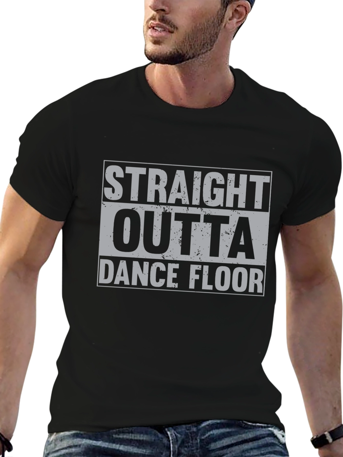 Straight Outta Dance Floor Black T-Shirt