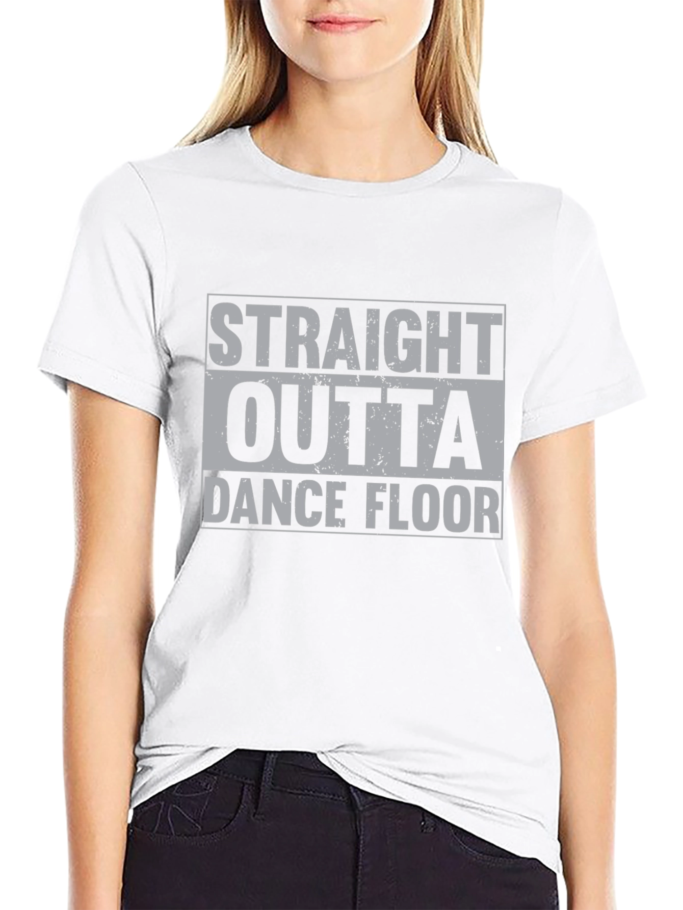 Straight Outta Dance Floor Black T-Shirt