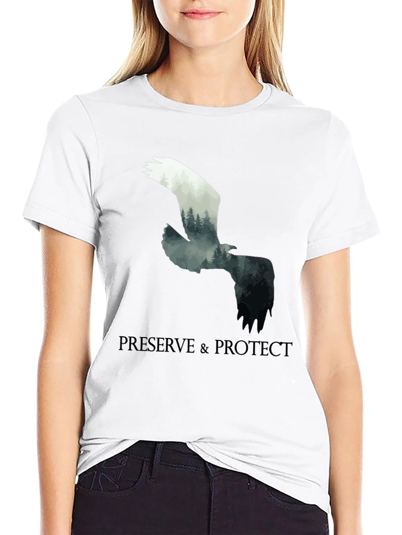 Preserve & Protect Nature Eagle Graphic Tee