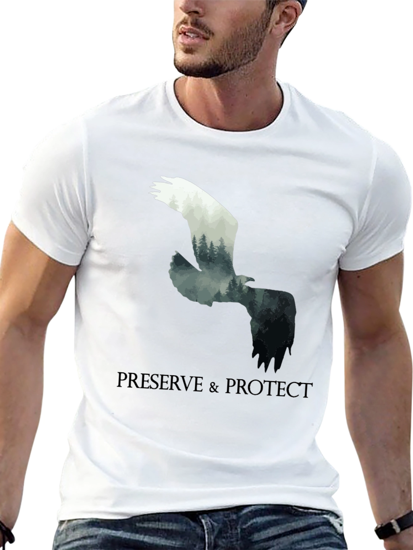 Preserve & Protect Nature Eagle Graphic Tee