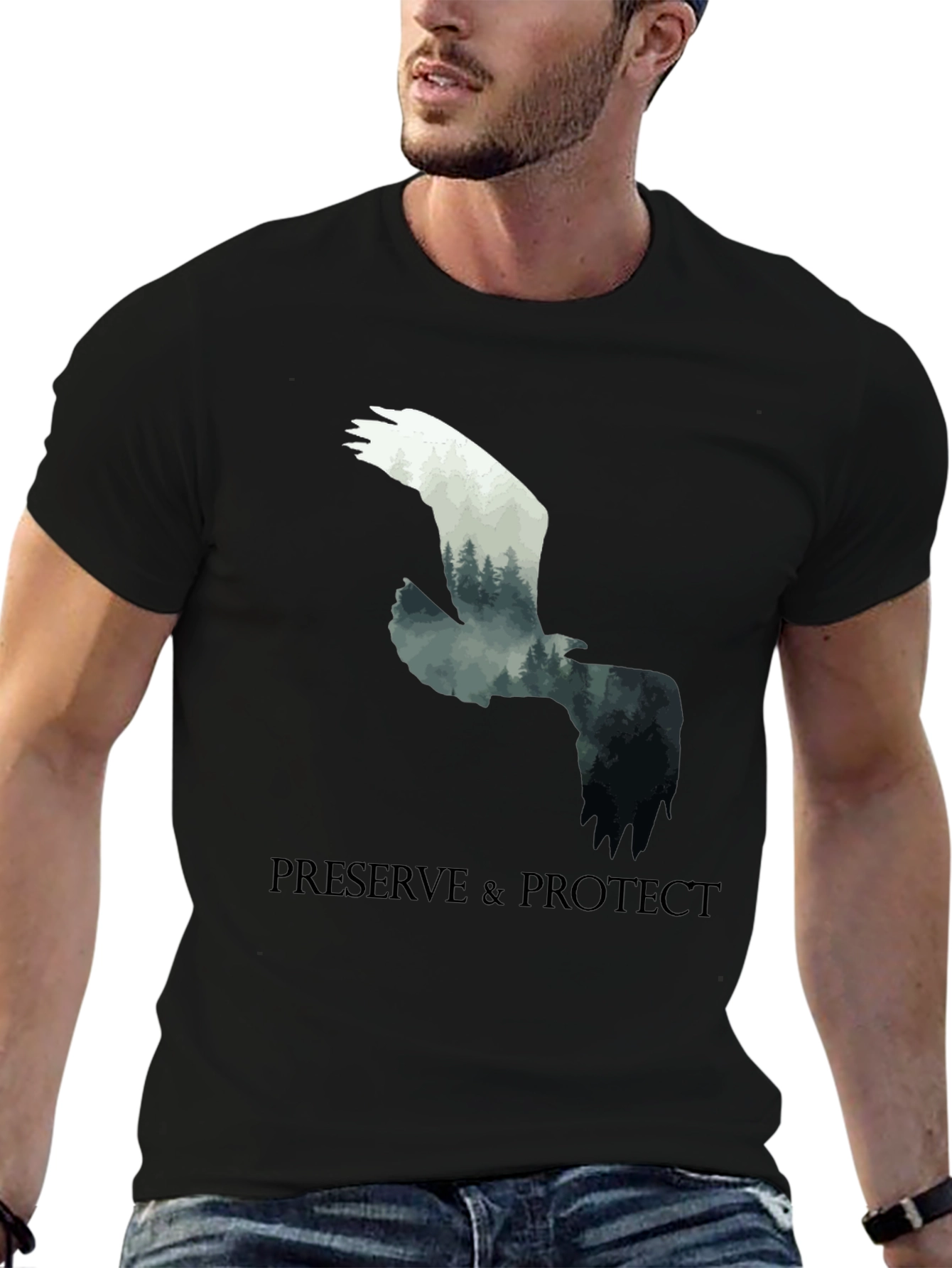 Preserve & Protect Nature Eagle Graphic Tee