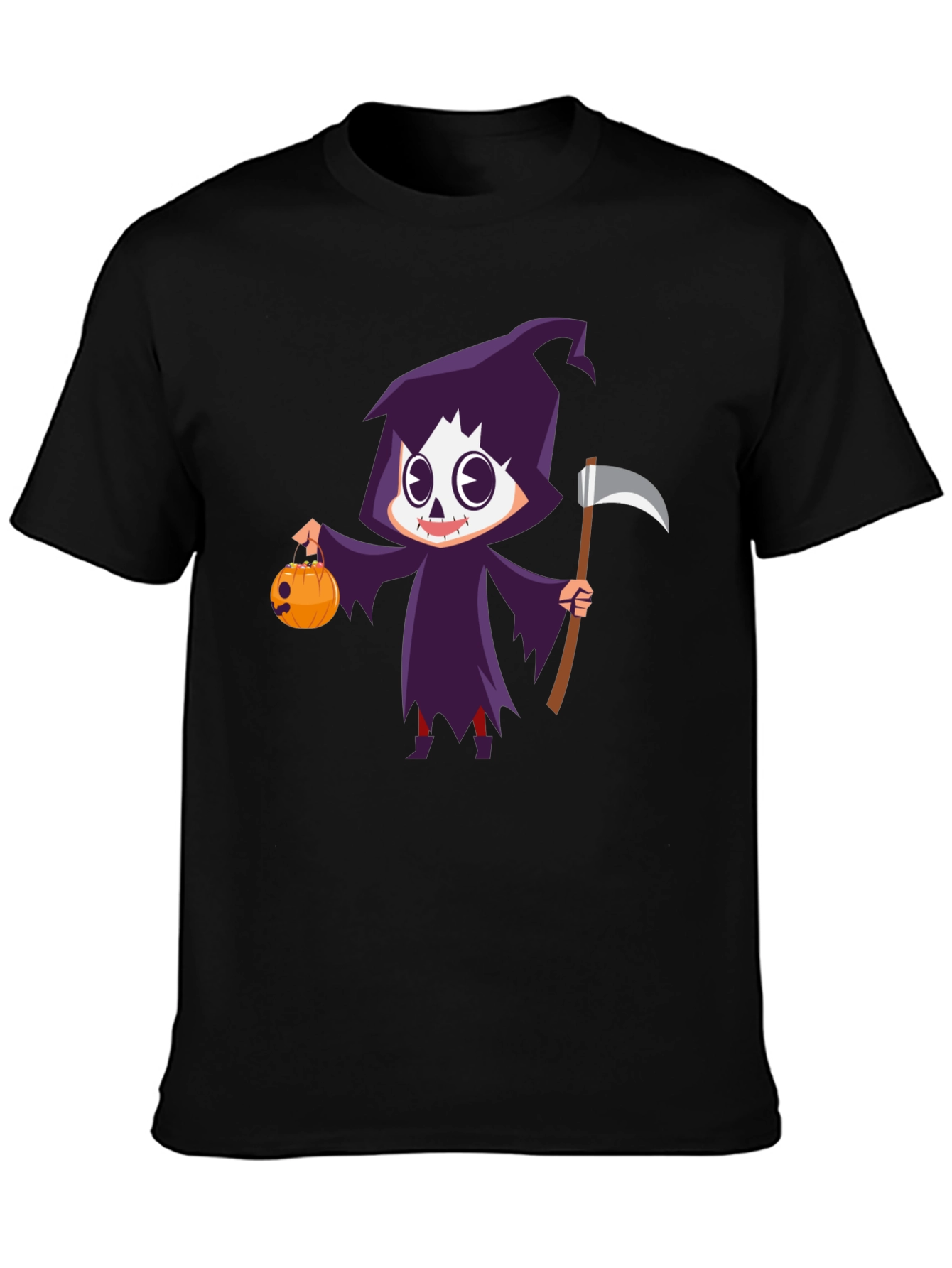 Grim Reaper Halloween Graphic T-Shirt