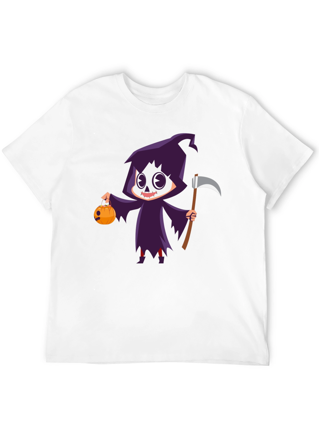 Grim Reaper Halloween Graphic T-Shirt