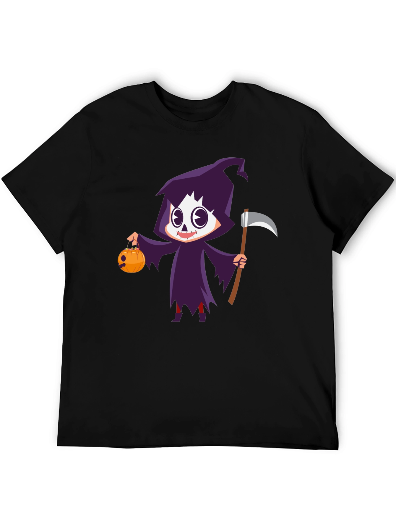 Grim Reaper Halloween Graphic T-Shirt