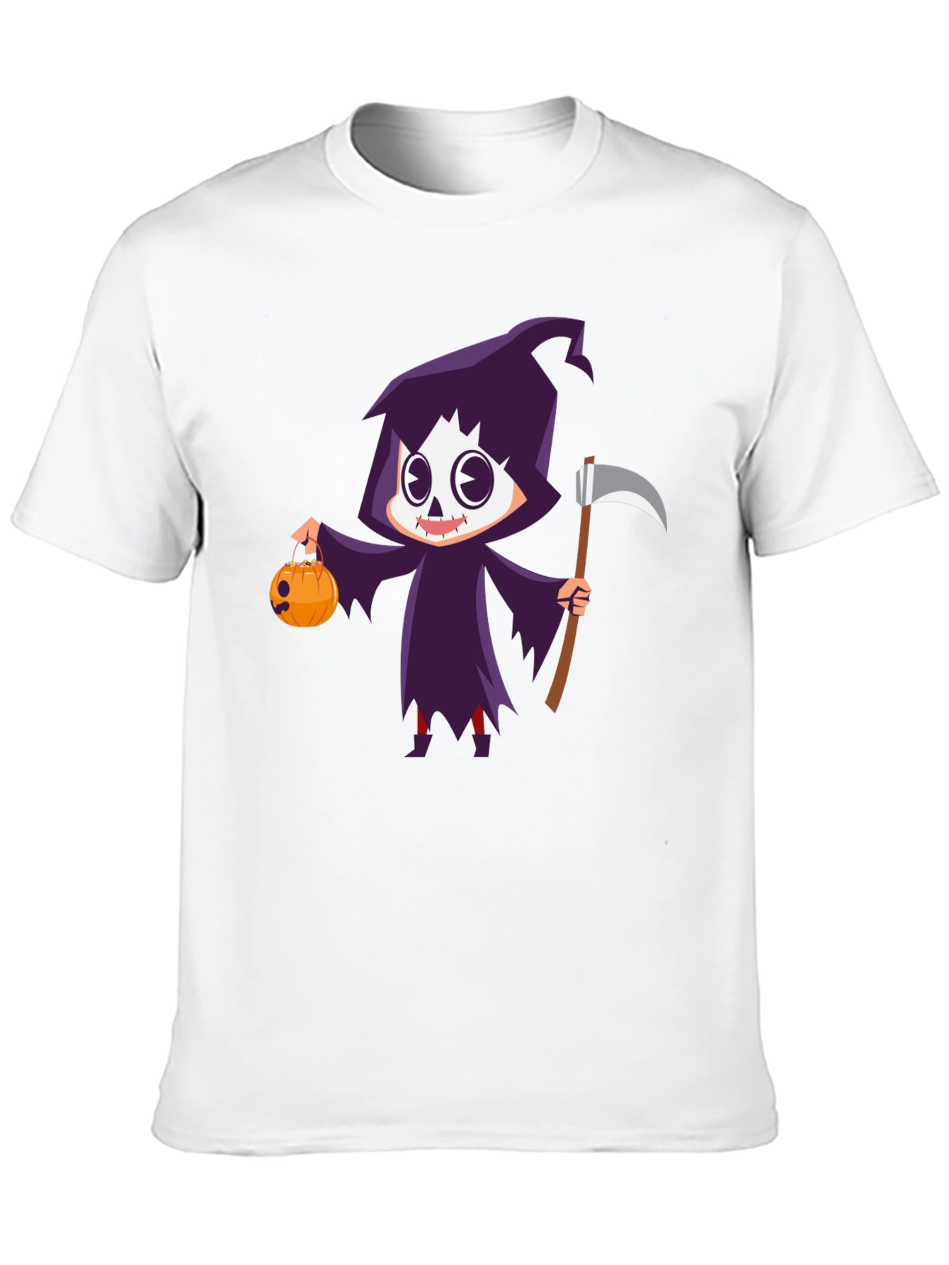 Grim Reaper Halloween Graphic T-Shirt