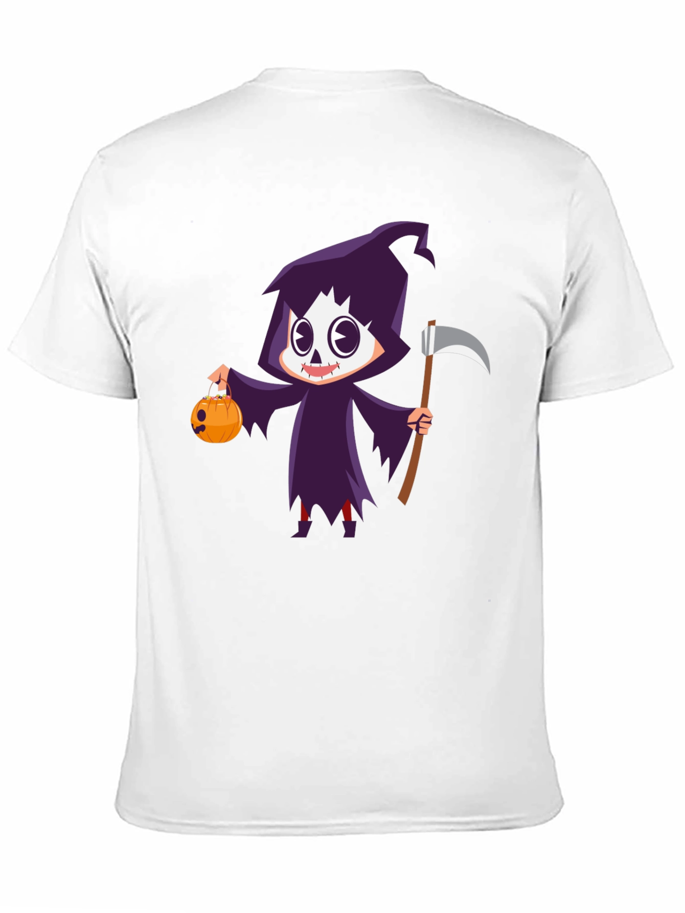 Grim Reaper Halloween Graphic T-Shirt