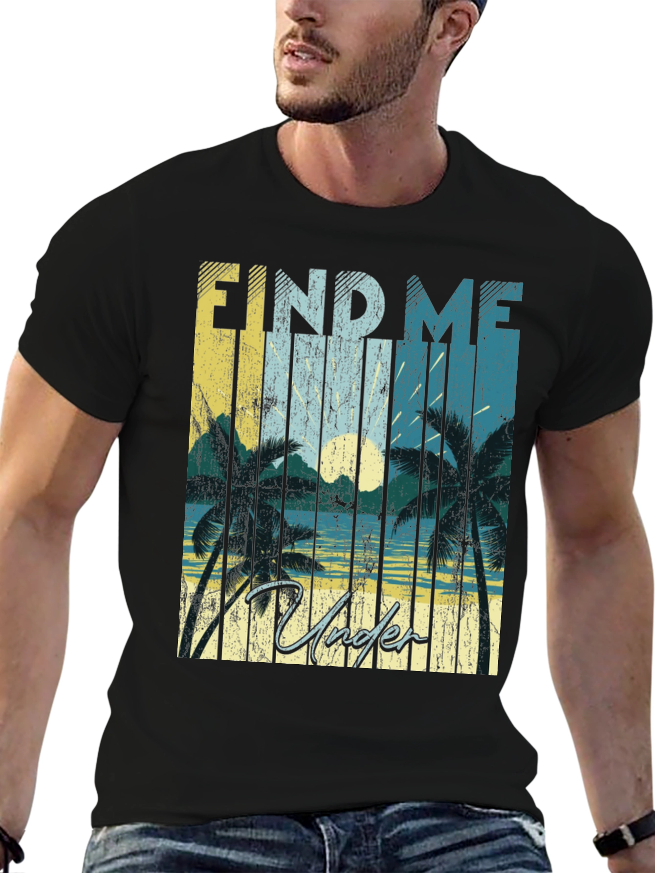 Find Me Under Palms Graphic T-Shirt