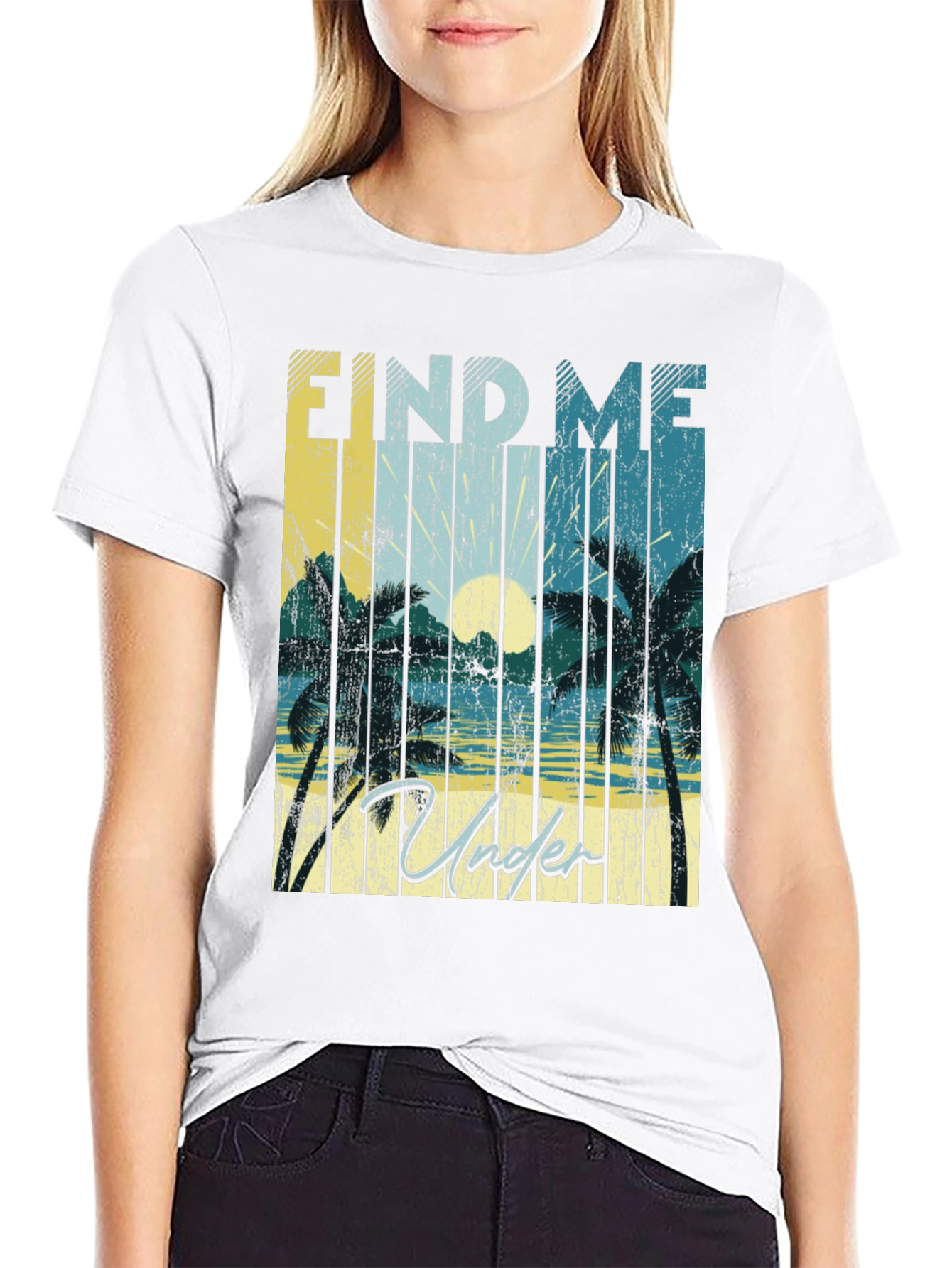 Find Me Under Palms Graphic T-Shirt