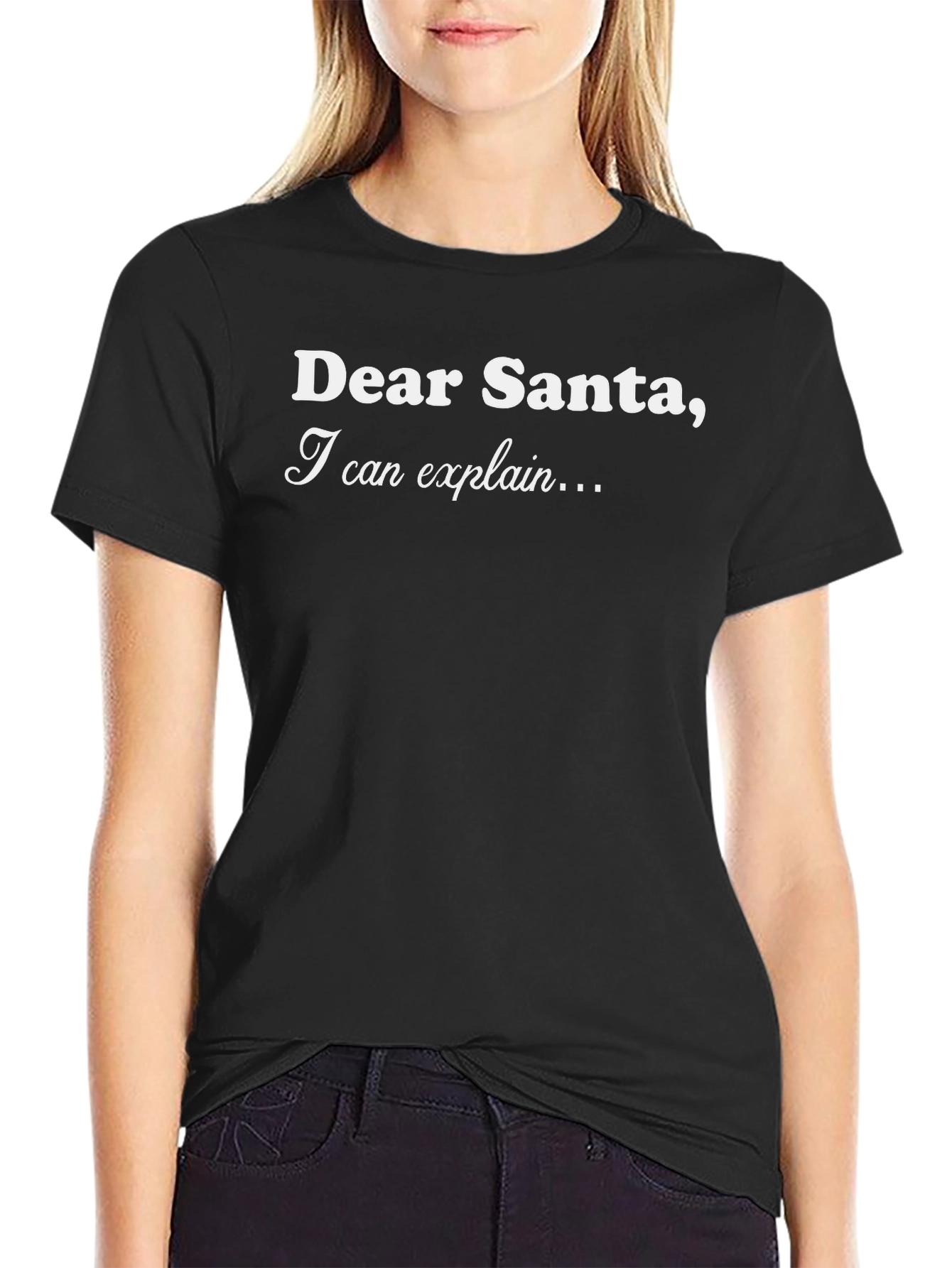 Dear Santa I Can Explain T-Shirt Funny Christmas Tee