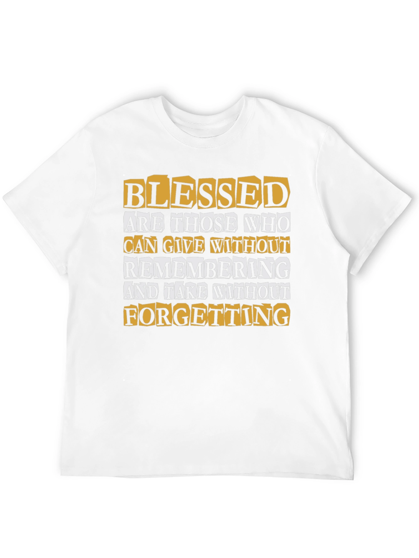 Blessed Quote Graphic Print T-Shirt